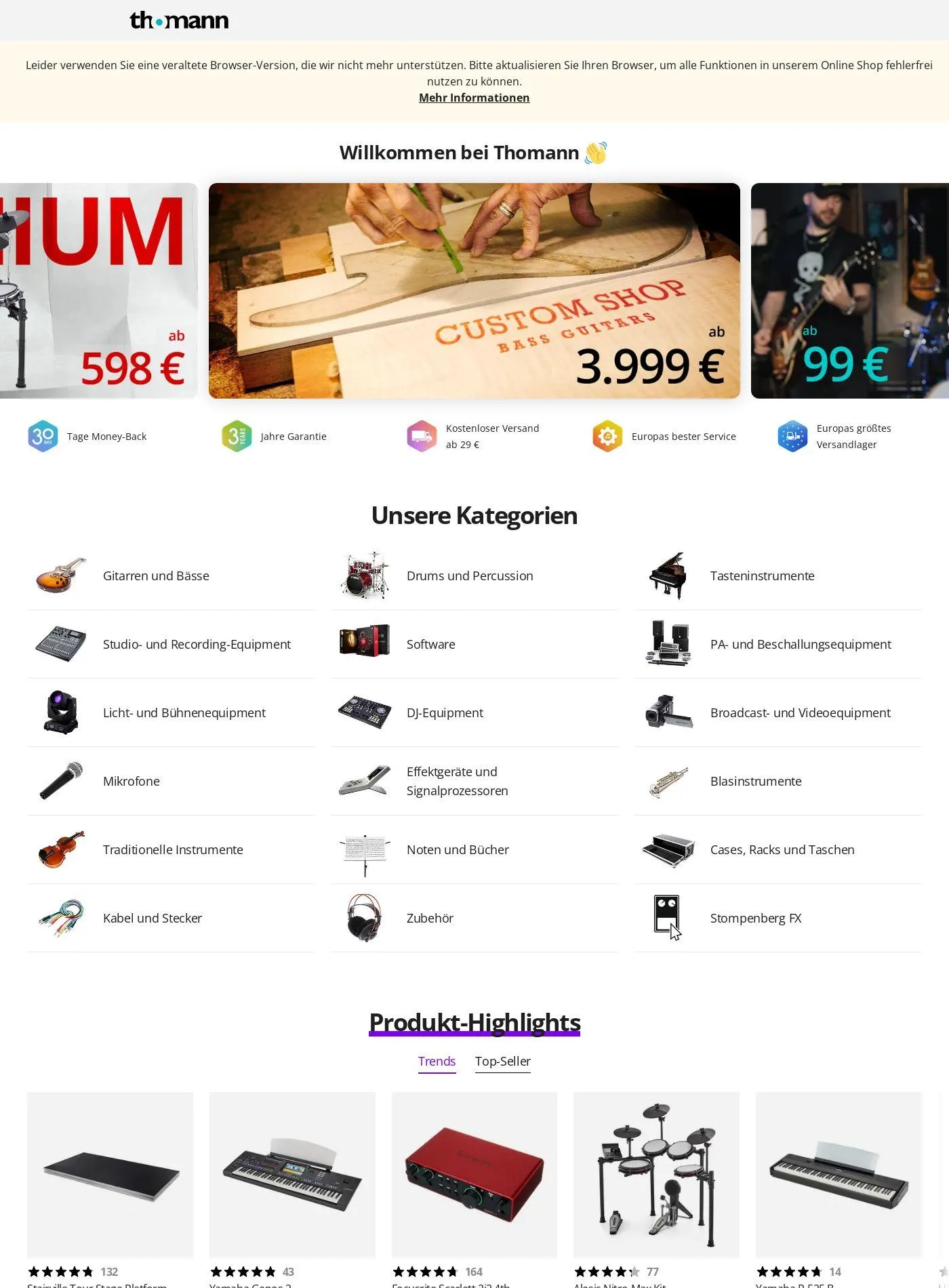 Thomann Aktueller Prospekt - 1