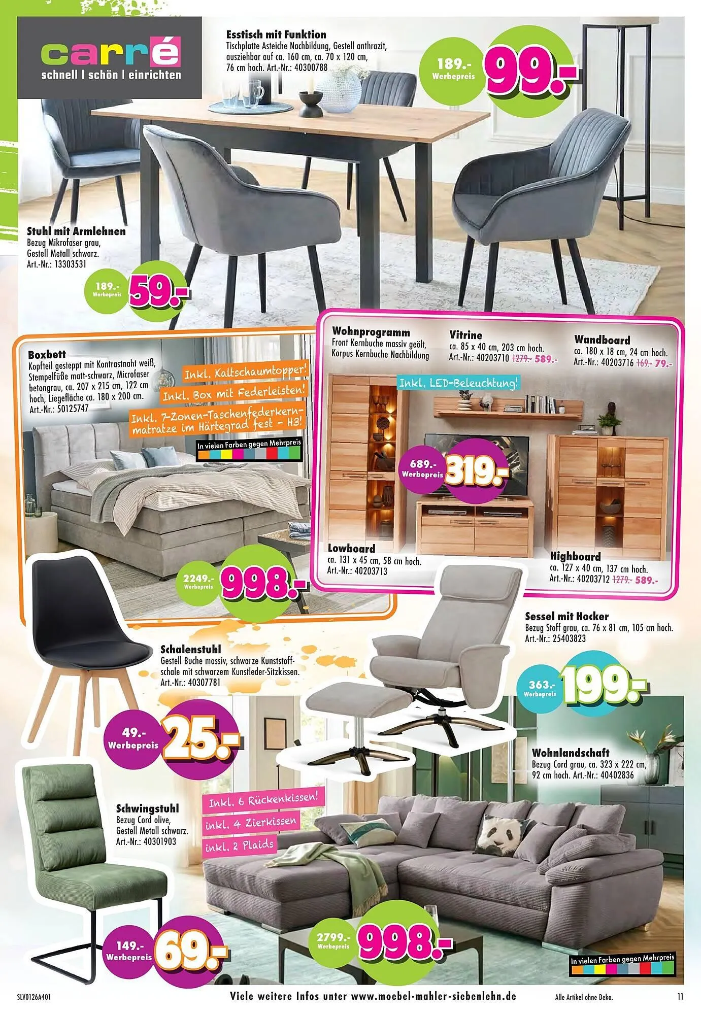 Möbel Mahler Katalog von 21. Januar bis 3. Februar 2026 - Prospekt seite 11