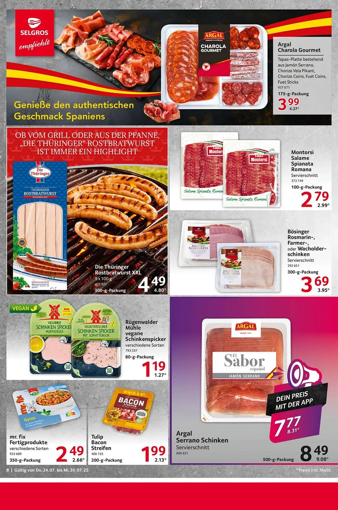 Selgros Prospekt von 24. Juli bis 31. Juli 2025 - Prospekt seite 8