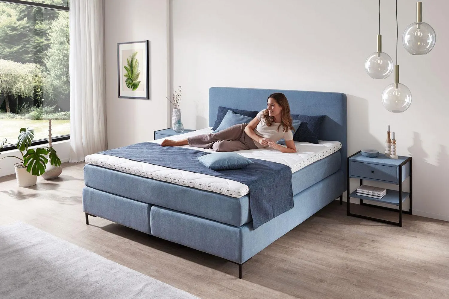 Boxspringbett Pure 180x200cm mit Wendematratze