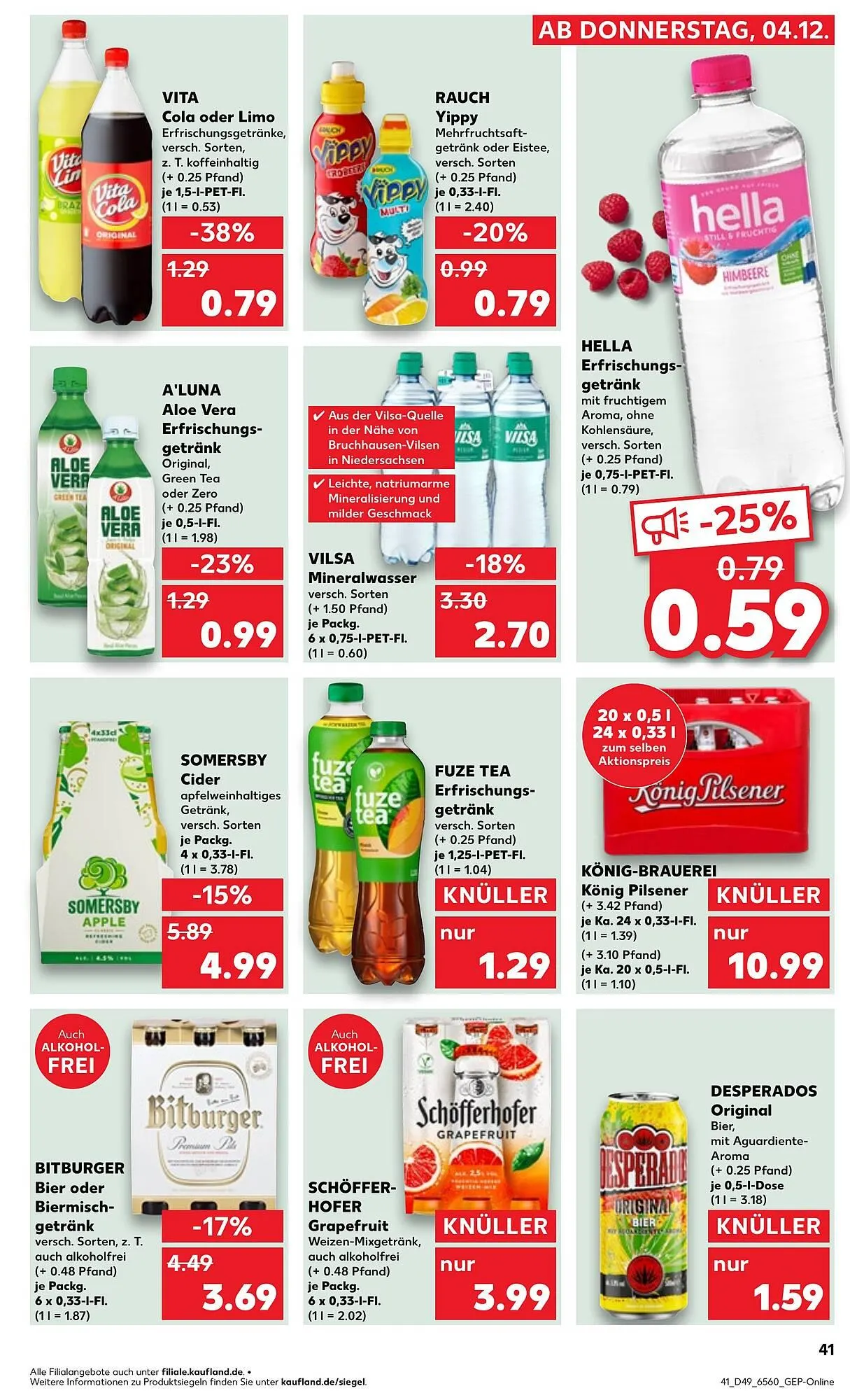 Kaufland Prospekt von 4. Dezember bis 10. Dezember 2025 - Prospekt seite 41
