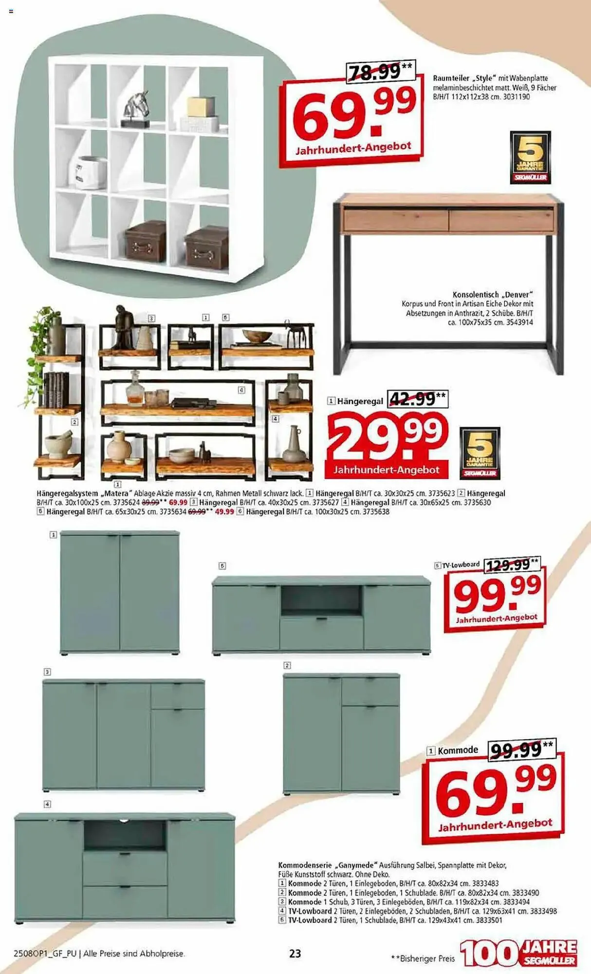Segmüller Prospekt von 28. Juli bis 2. November 2025 - Prospekt seite 23