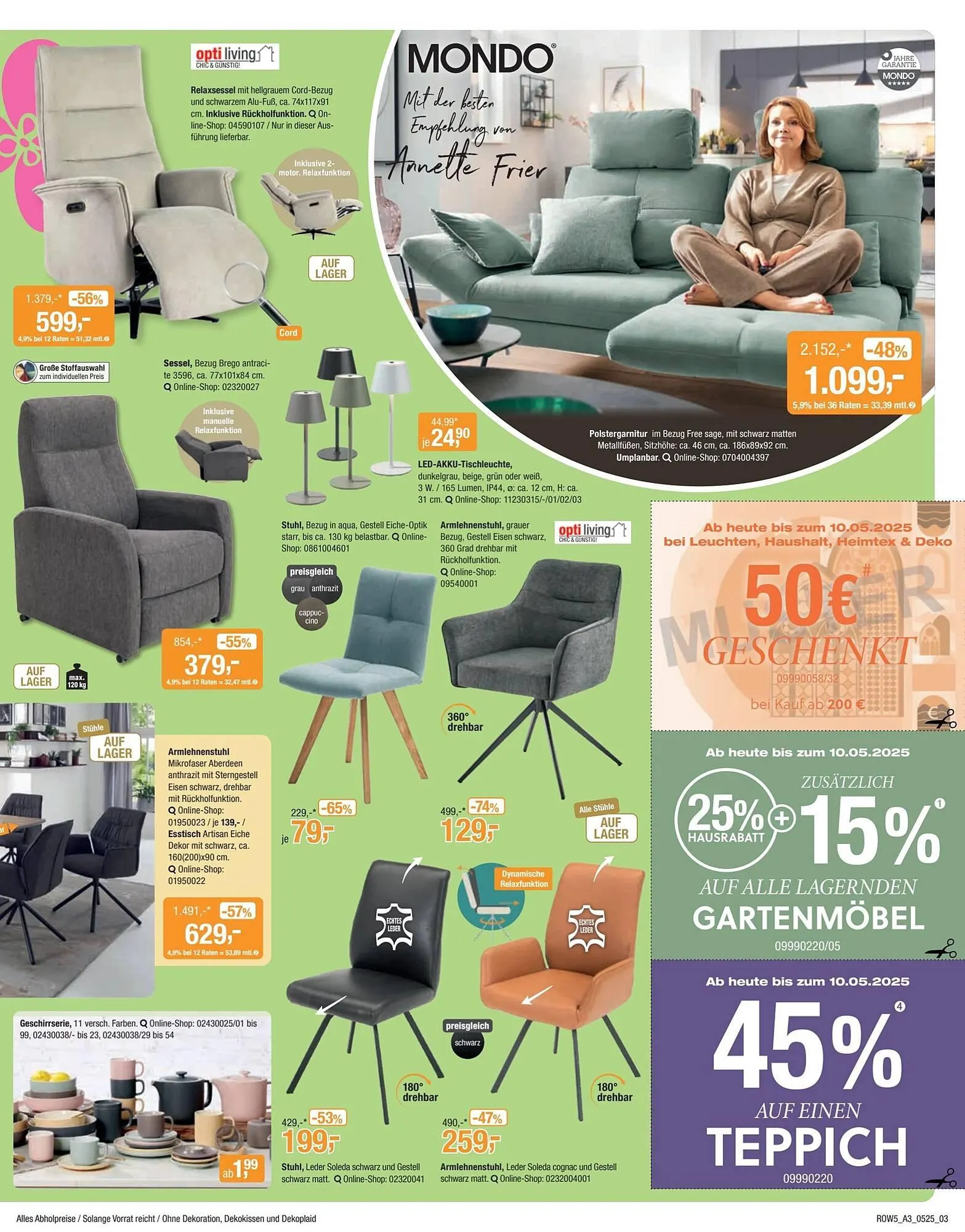 Opti Wohnwelt Prospekt von 24. April bis 11. Mai 2025 - Prospekt seite 3