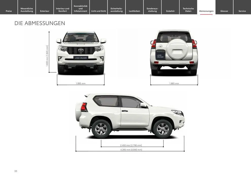 Toyota Land Cruiser von 1. Mai bis 1. Mai 2025 - Prospekt seite 33