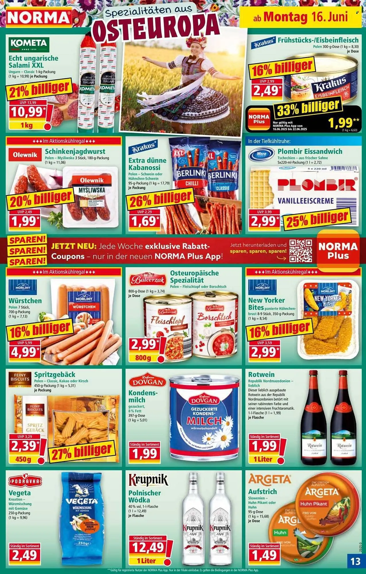 Norma Prospekt von 16. Juni bis 22. Juni 2025 - Prospekt seite 14