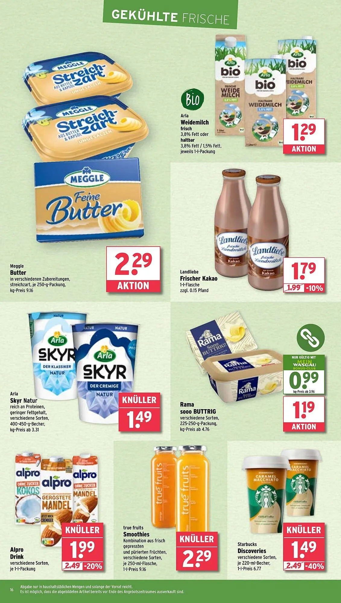 Wasgau Prospekt von 31. März bis 5. April 2025 - Prospekt seite 16