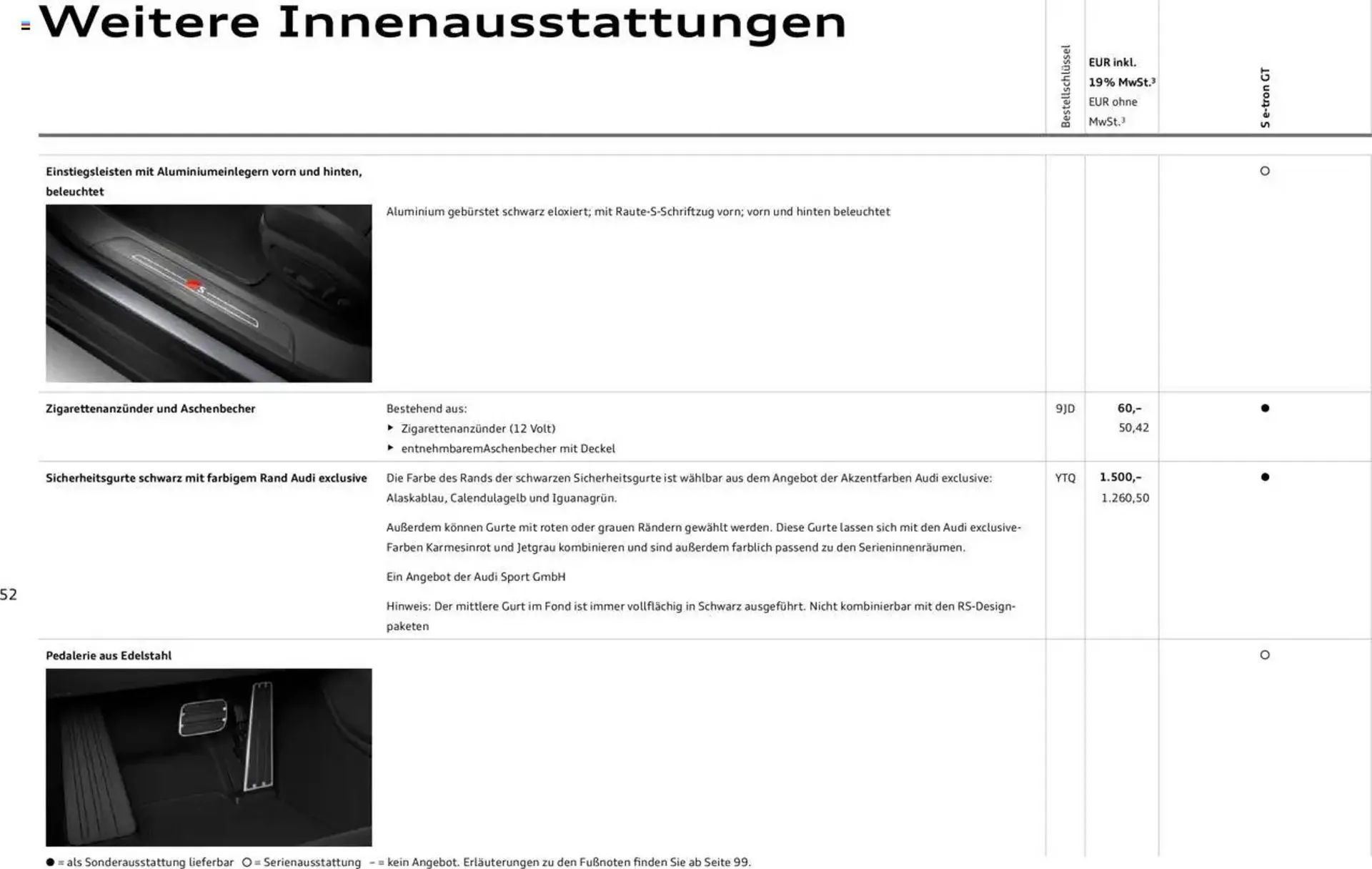 Audi Prospekt von 29. Januar bis 31. Dezember 2025 - Prospekt seite 52