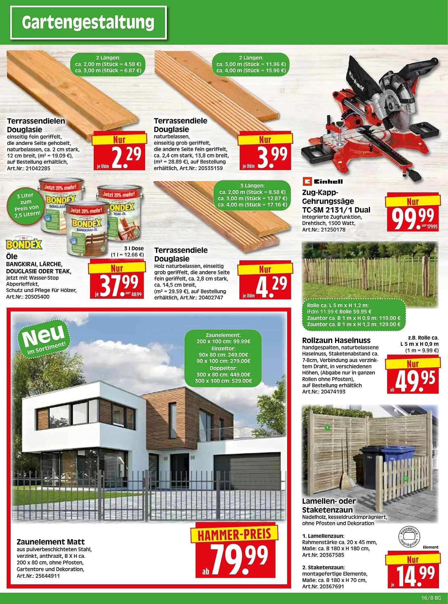 Herkules Baumarkt Prospekt von 14. April bis 19. April 2025 - Prospekt seite 8