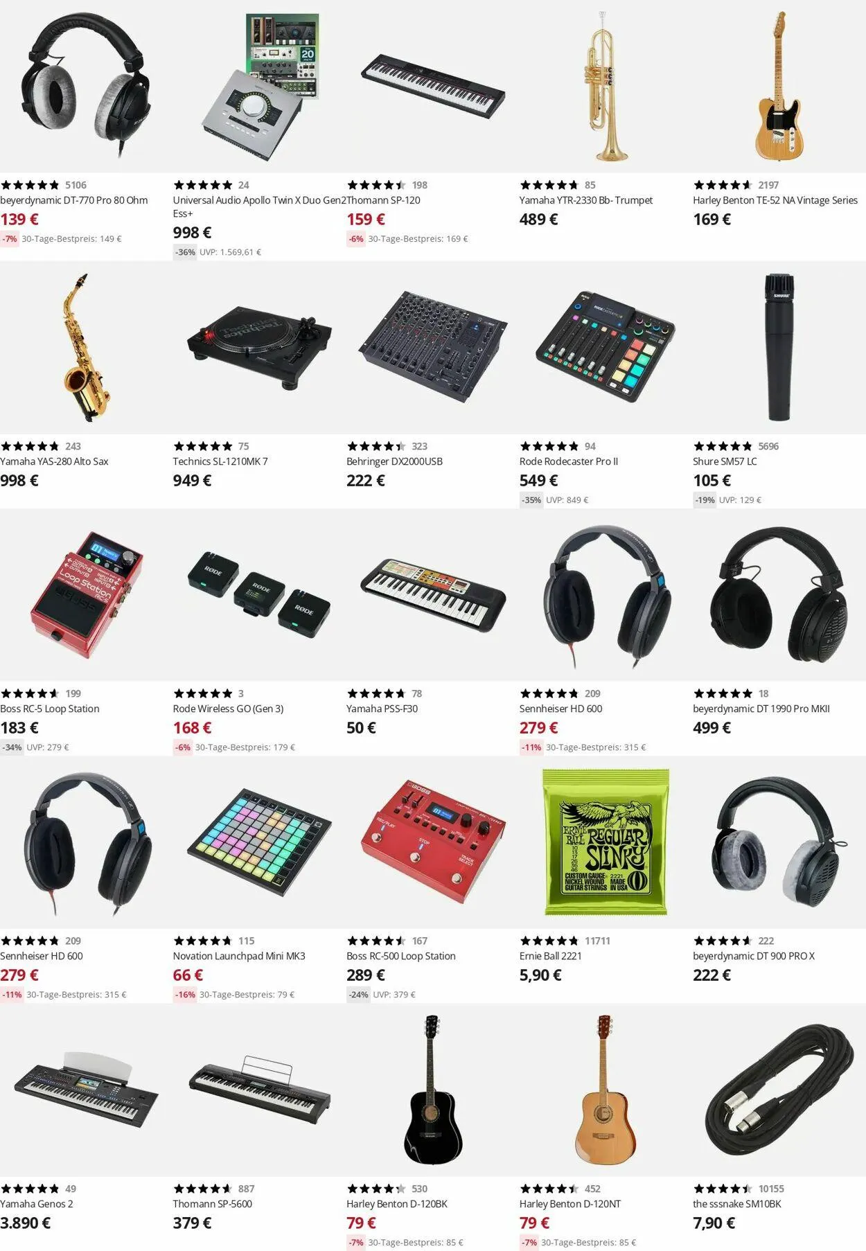 Thomann Aktueller Prospekt von 22. Dezember bis 31. Dezember 2025 - Prospekt seite 6