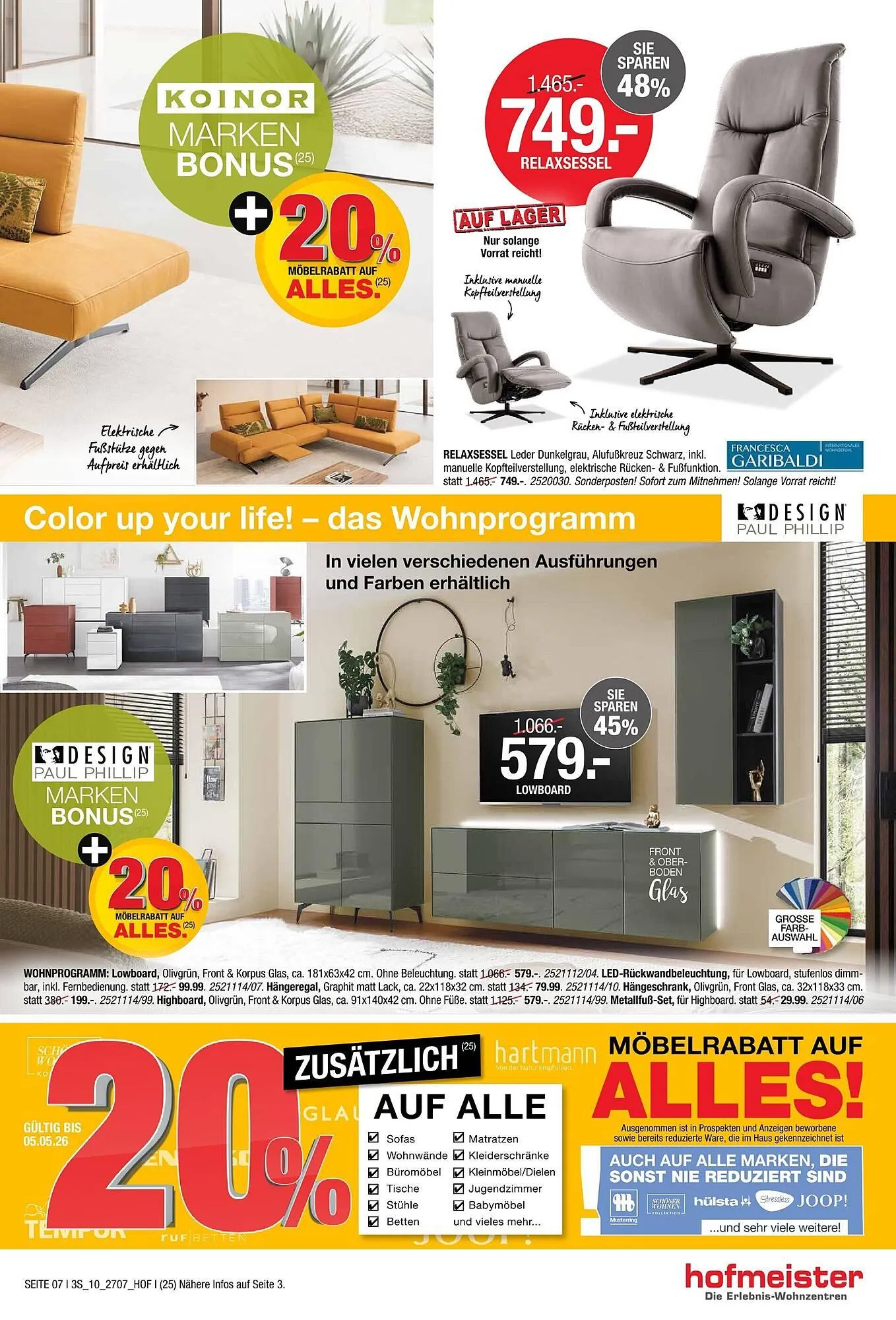 Hofmeister Prospekt von 8. April bis 5. Mai 2026 - Prospekt seite 7