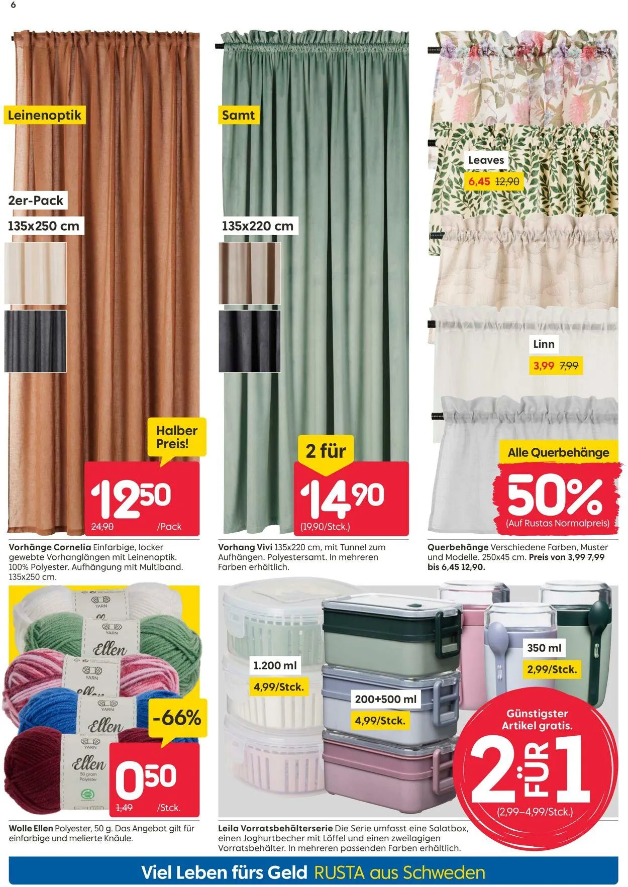 Rusta von 6. Oktober bis 20. Oktober 2025 - Prospekt seite 6