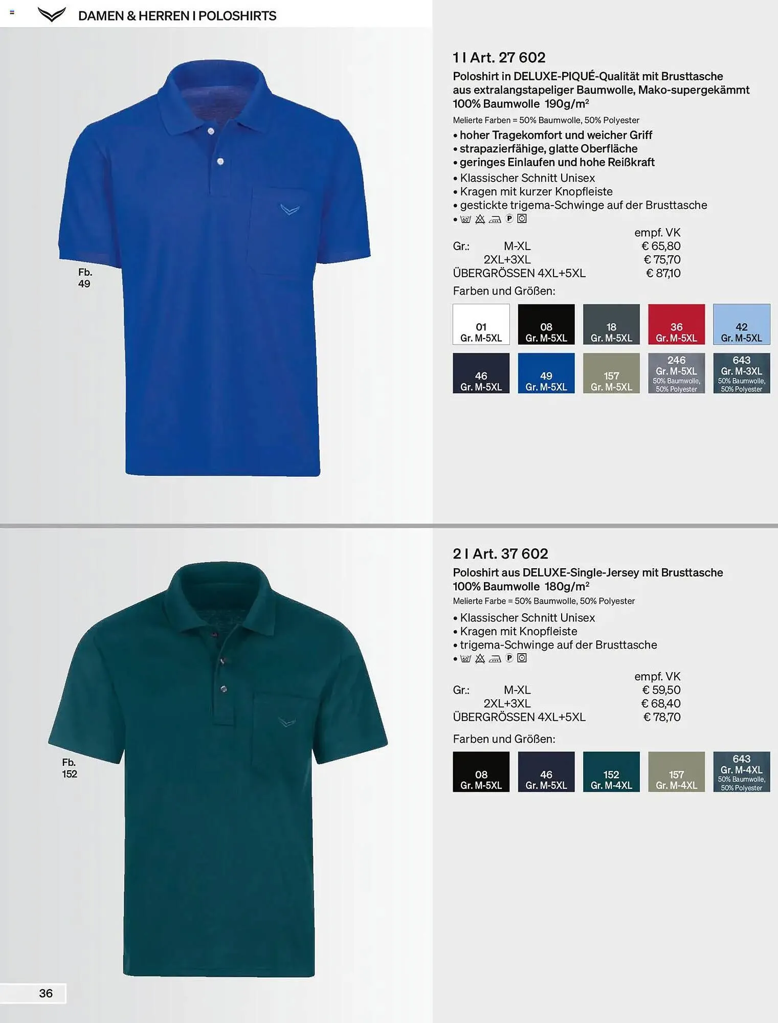 Trigema Prospekt von 1. Februar bis 31. August 2026 - Prospekt seite 36