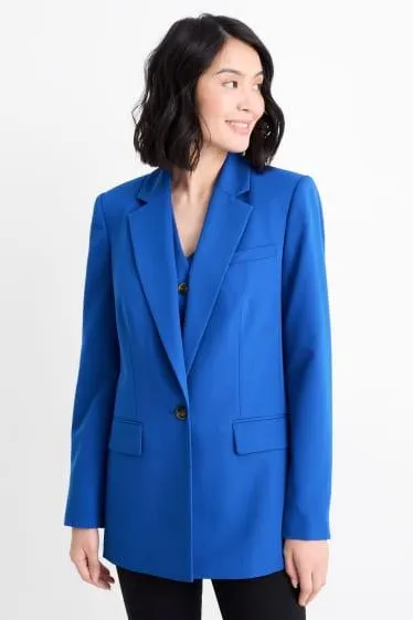 Oversized long blazer