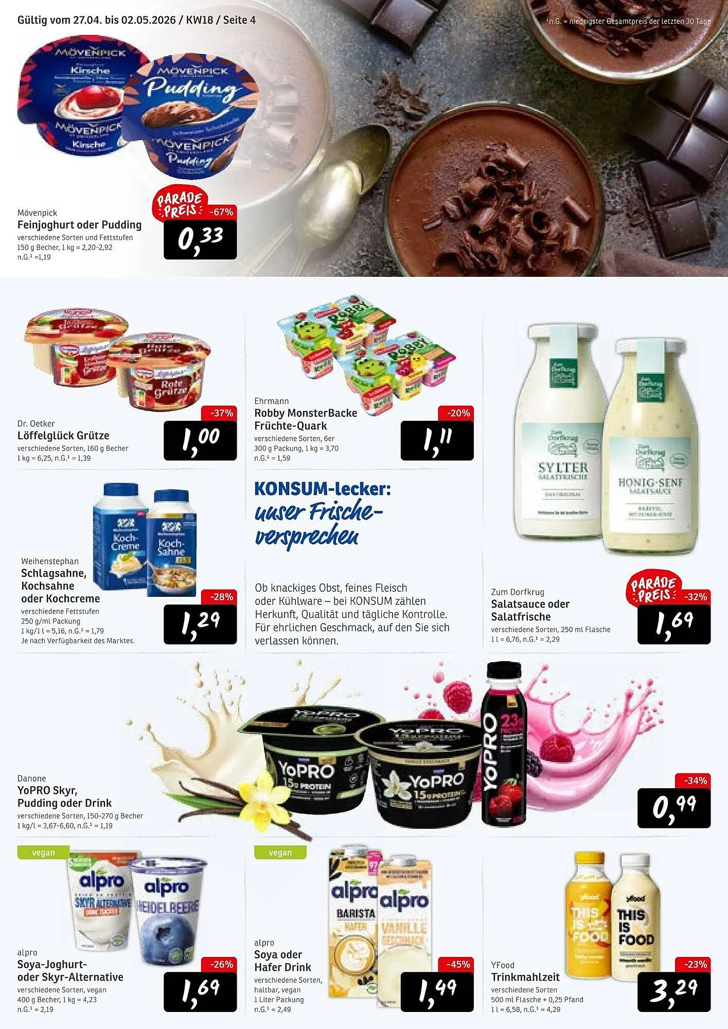KONSUM Prospekt von 27. April bis 2. Mai 2026 - Prospekt seite 4