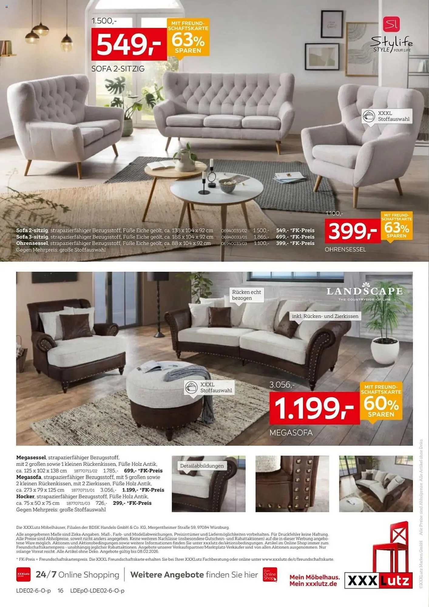 XXXLutz Prospekt von 25. Januar bis 8. Februar 2026 - Prospekt seite 16