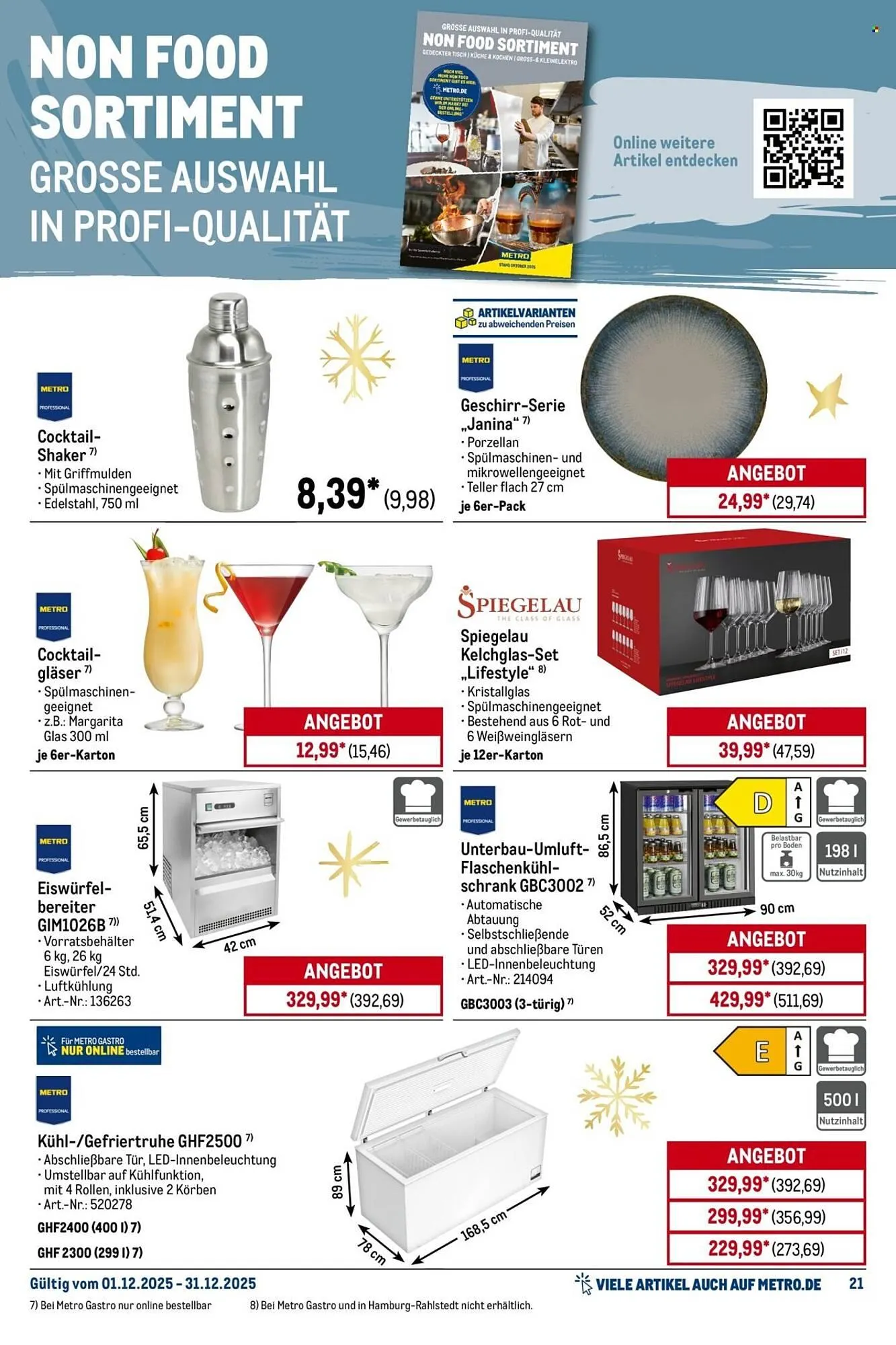 METRO Prospekt von 1. Dezember bis 31. Dezember 2025 - Prospekt seite 21
