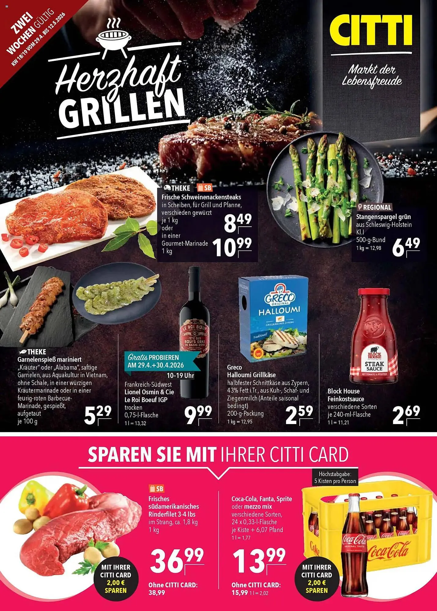 CITTI Markt Prospekt von 29. April bis 12. Mai 2026 - Prospekt seite 1