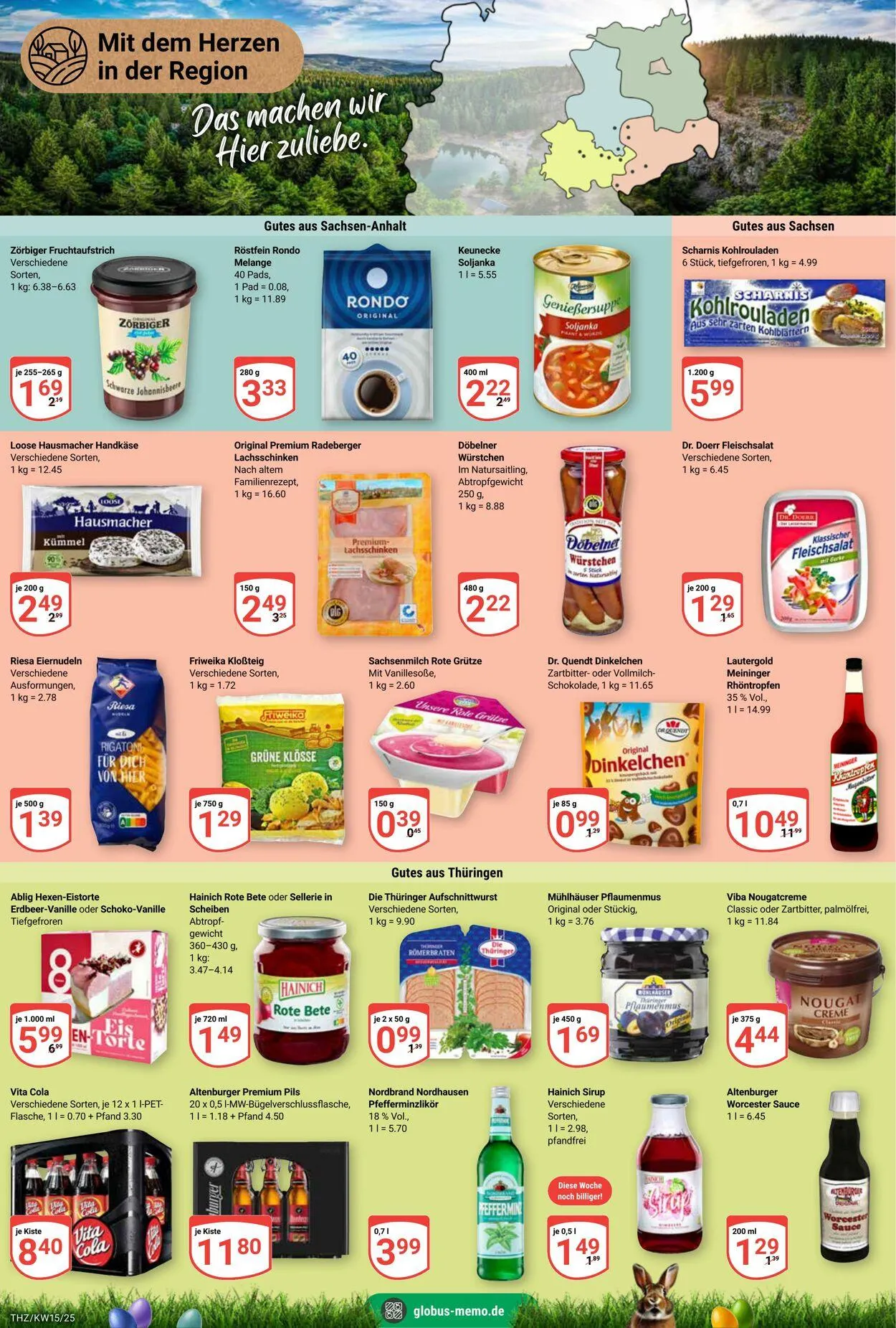 Globus - Theissen-Zeitz Aktueller Prospekt von 7. April bis 12. April 2025 - Prospekt seite 14
