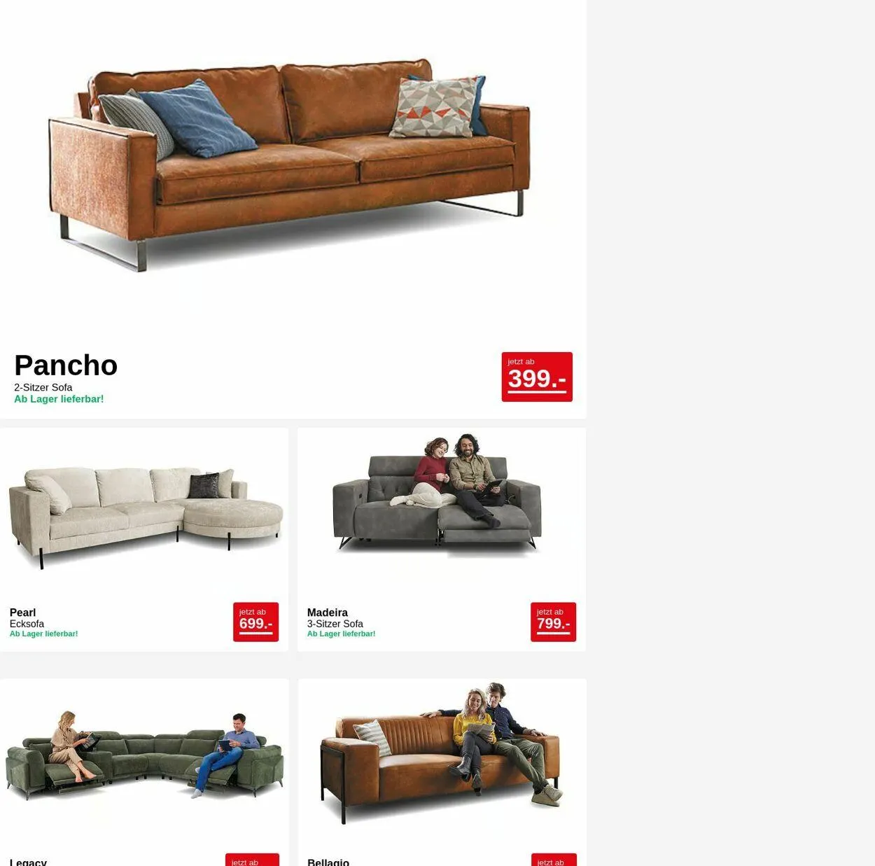 Seats and Sofas Aktueller Prospekt - 1