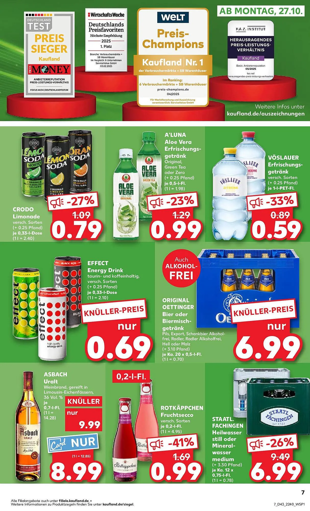 Kaufland Prospekt von 26. Oktober bis 29. Oktober 2025 - Prospekt seite 7