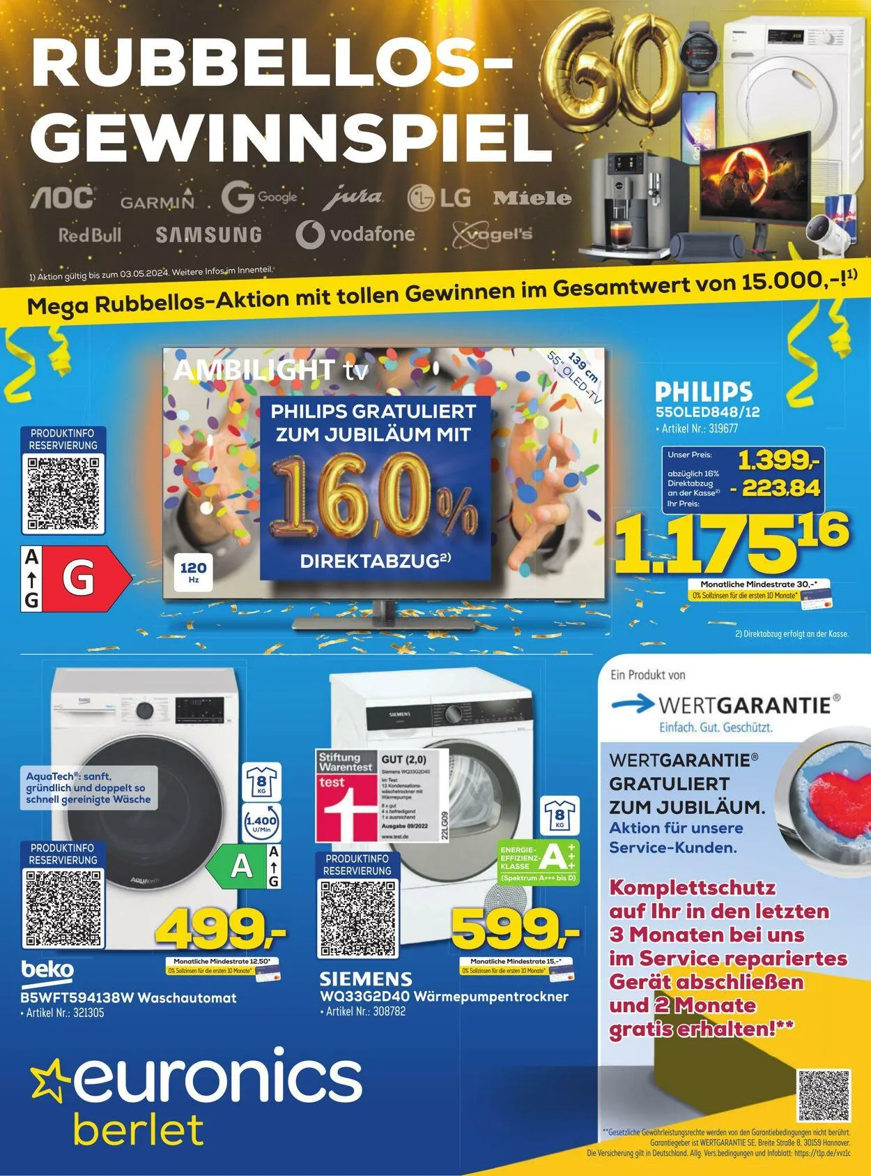 Berlet Aktueller Prospekt von 22. März bis 5. April 2025 - Prospekt seite 1