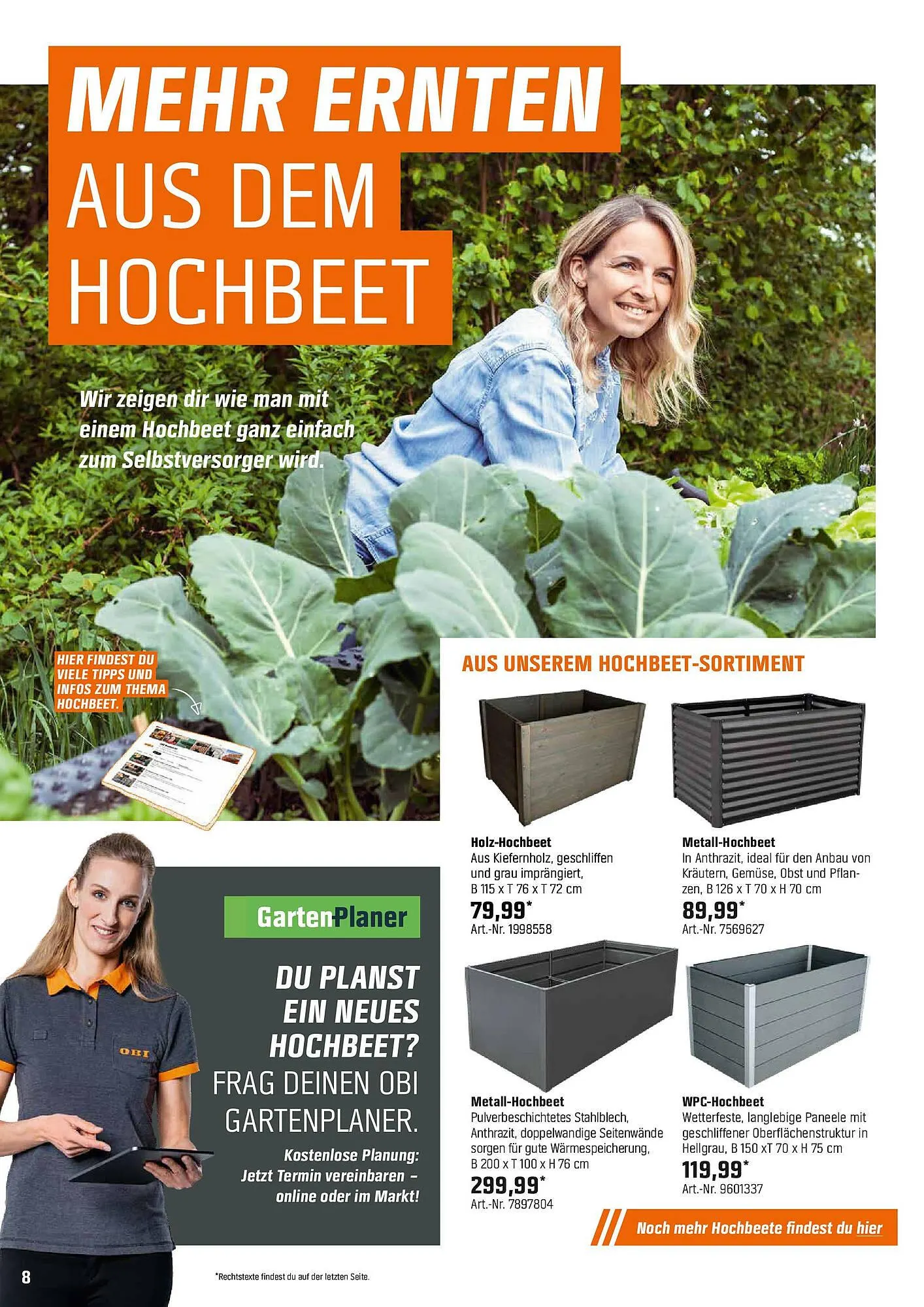 OBI Prospekt von 6. April bis 24. April 2025 - Prospekt seite 8