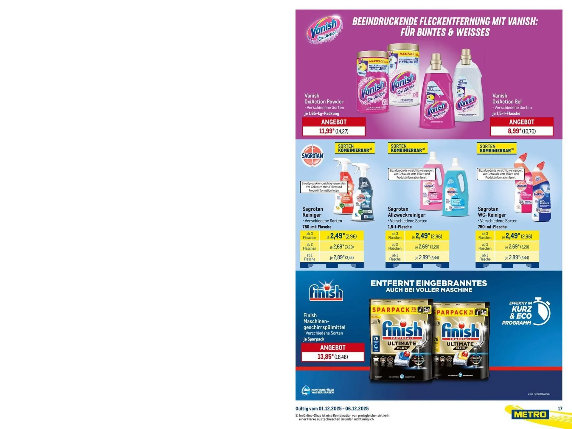 METRO Prospekt von 1. Dezember bis 6. Dezember 2025 - Prospekt seite 17