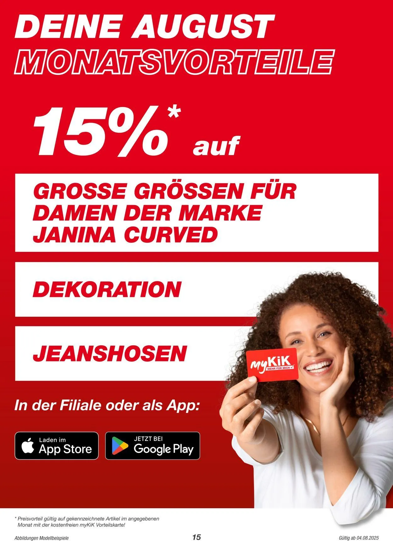 Kik Aktueller Prospekt von 4. August bis 18. August 2025 - Prospekt seite 15