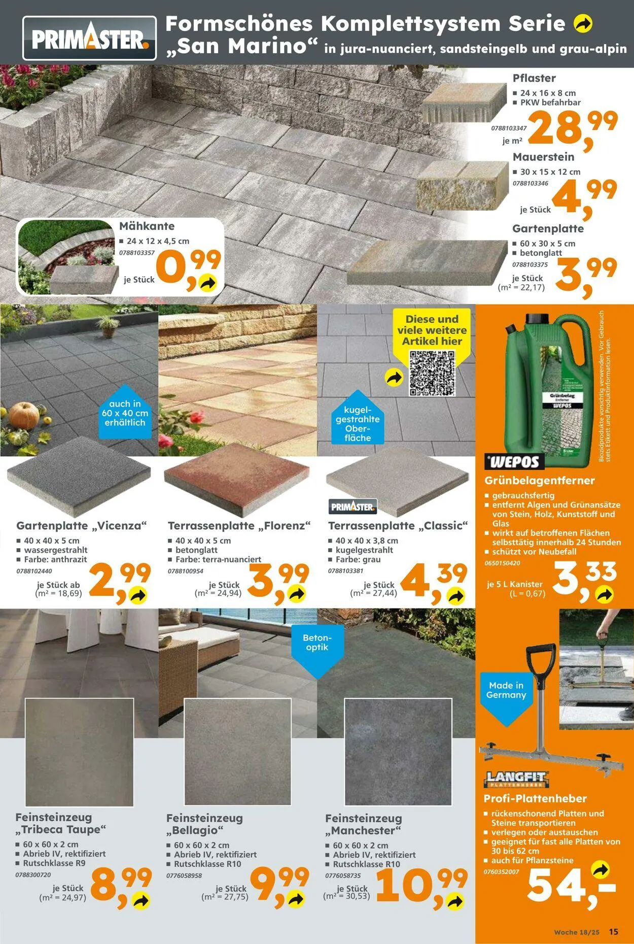 Globus Baumarkt Aktueller Prospekt von 27. April bis 3. Mai 2025 - Prospekt seite 15