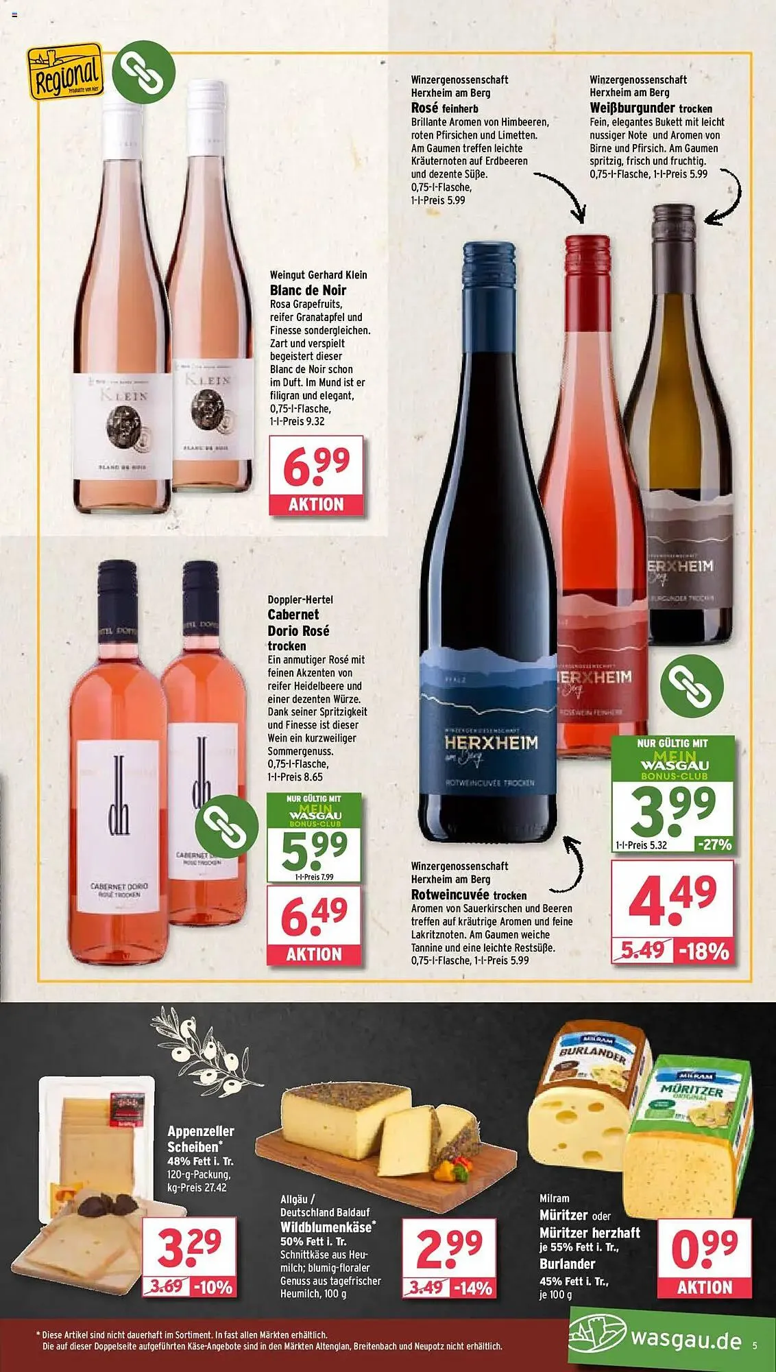 Wasgau Prospekt von 22. April bis 27. April 2025 - Prospekt seite 5