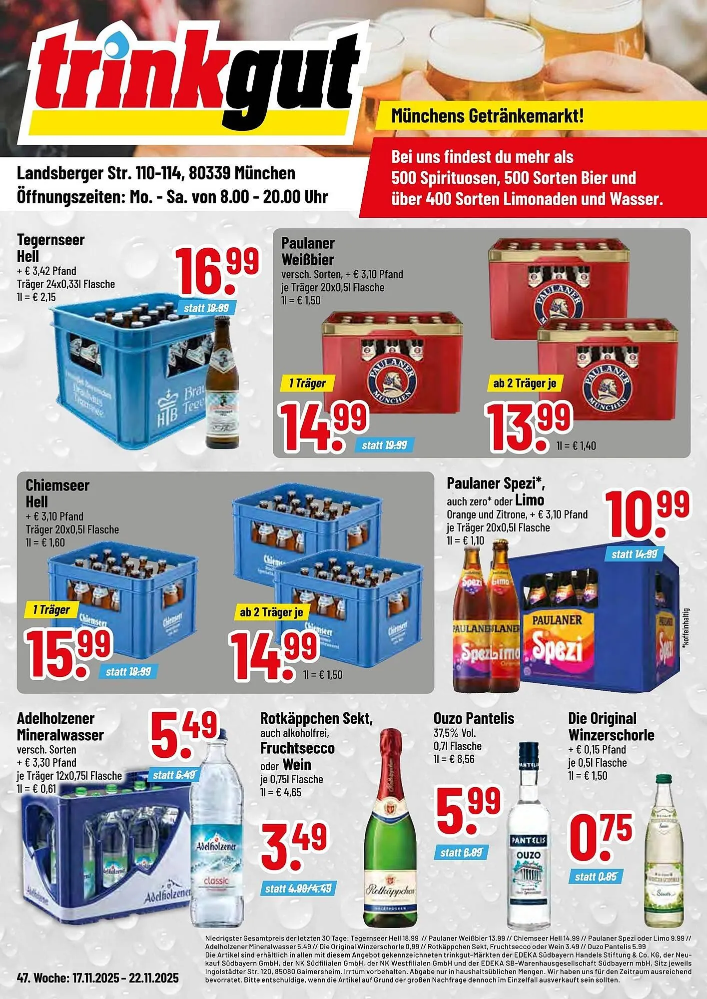 Trinkgut Prospekt von 17. November bis 22. November 2025 - Prospekt seite 1
