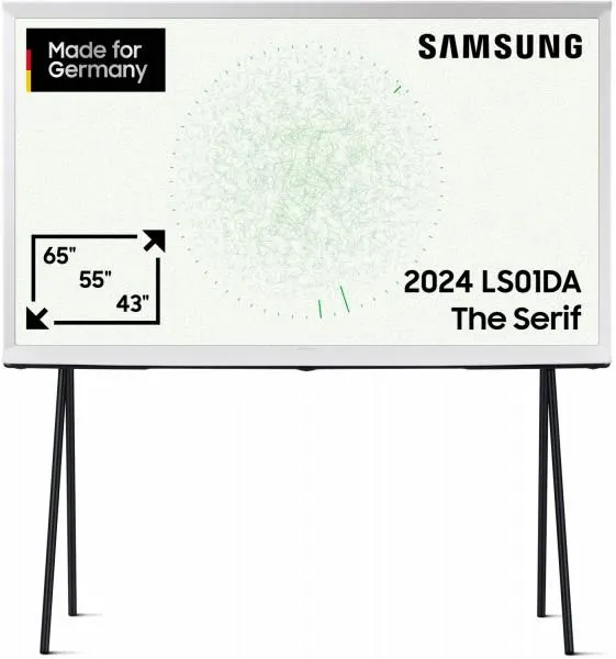 Samsung GQ65LS01DAU The Serif (2024) 163 cm (65") QLED-TV cloud white / F