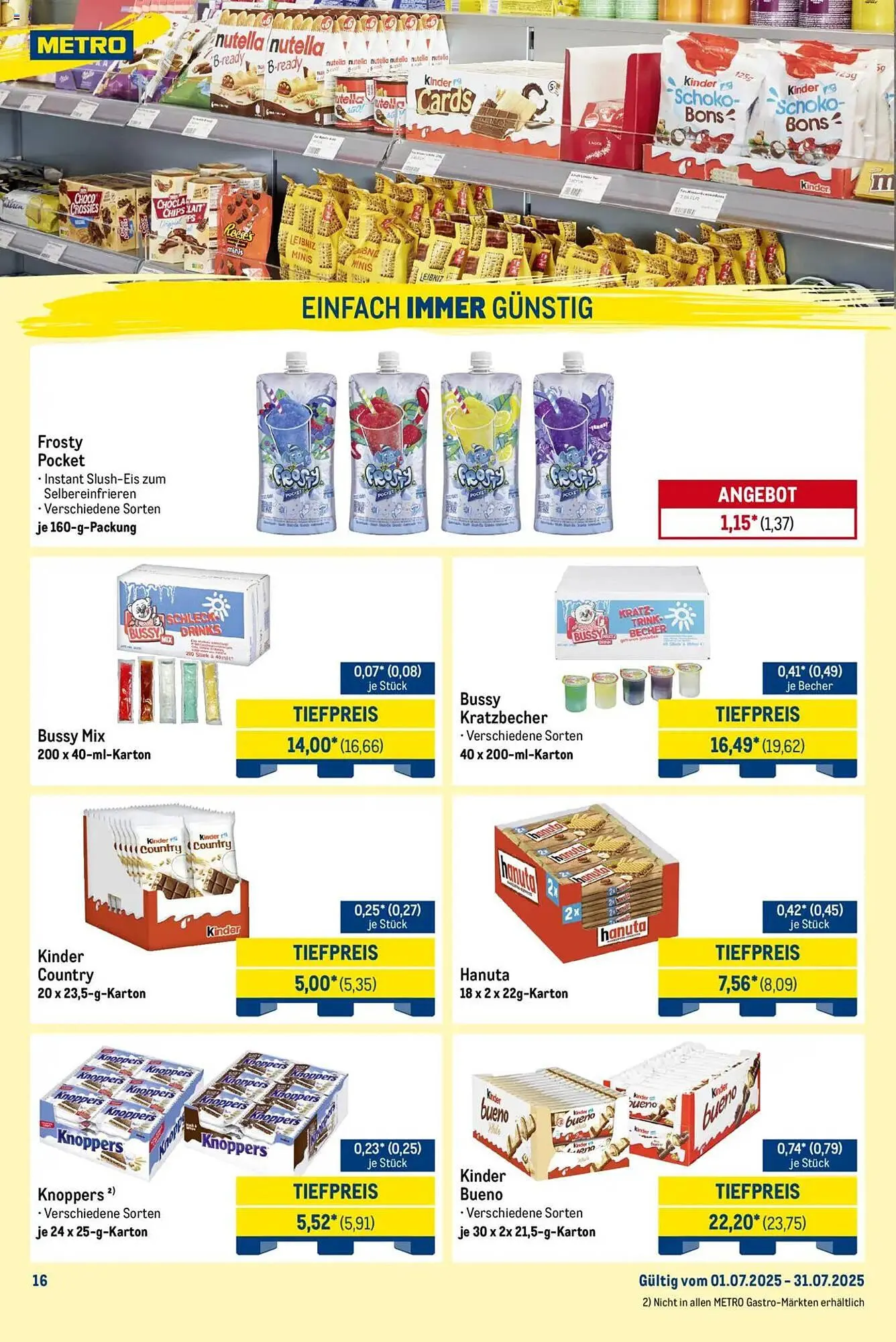 METRO Prospekt von 1. Juli bis 31. Juli 2025 - Prospekt seite 16