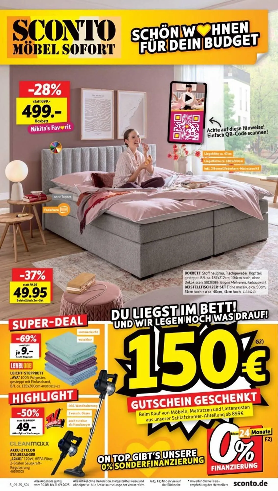 SCONTO Prospekt von 6. September bis 12. September 2025 - Prospekt seite 1