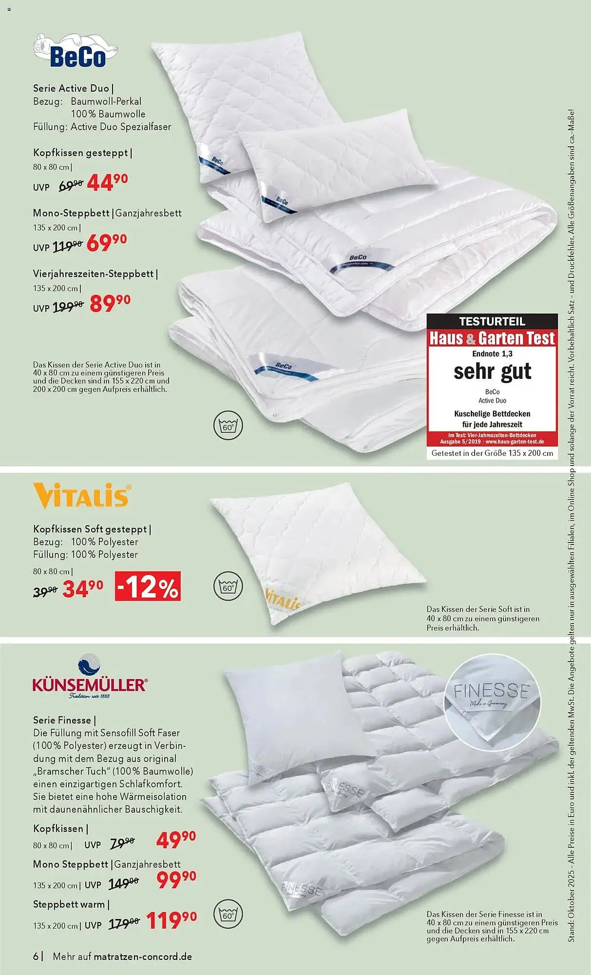 Matratzen Concord Prospekt von 29. Oktober bis 25. November 2025 - Prospekt seite 6