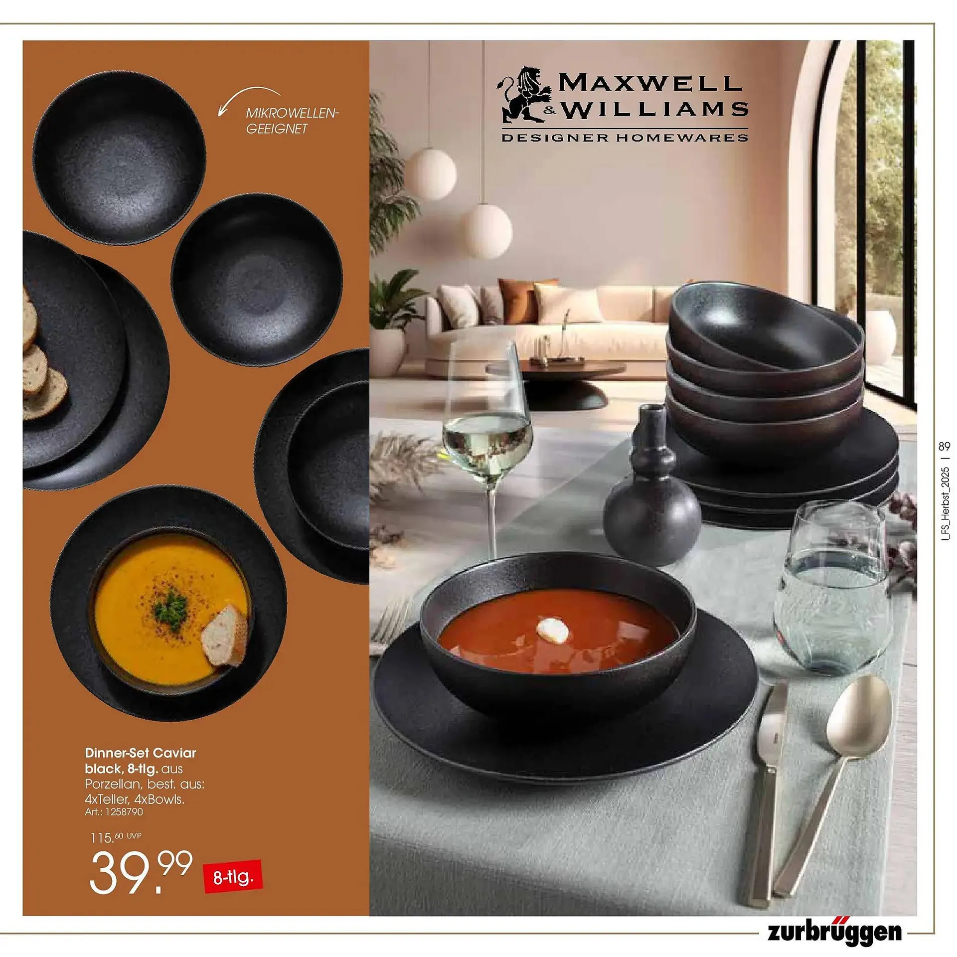 Zurbrüggen Prospekt von 19. Oktober bis 31. Januar 2026 - Prospekt seite 89