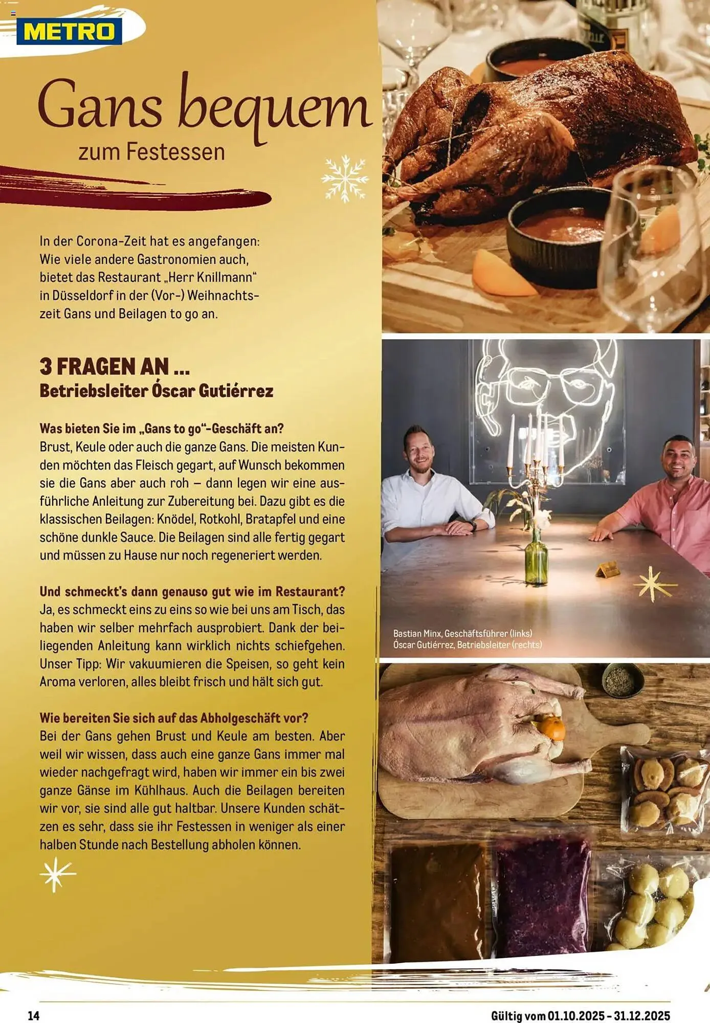 METRO Prospekt von 1. Oktober bis 31. Dezember 2025 - Prospekt seite 14