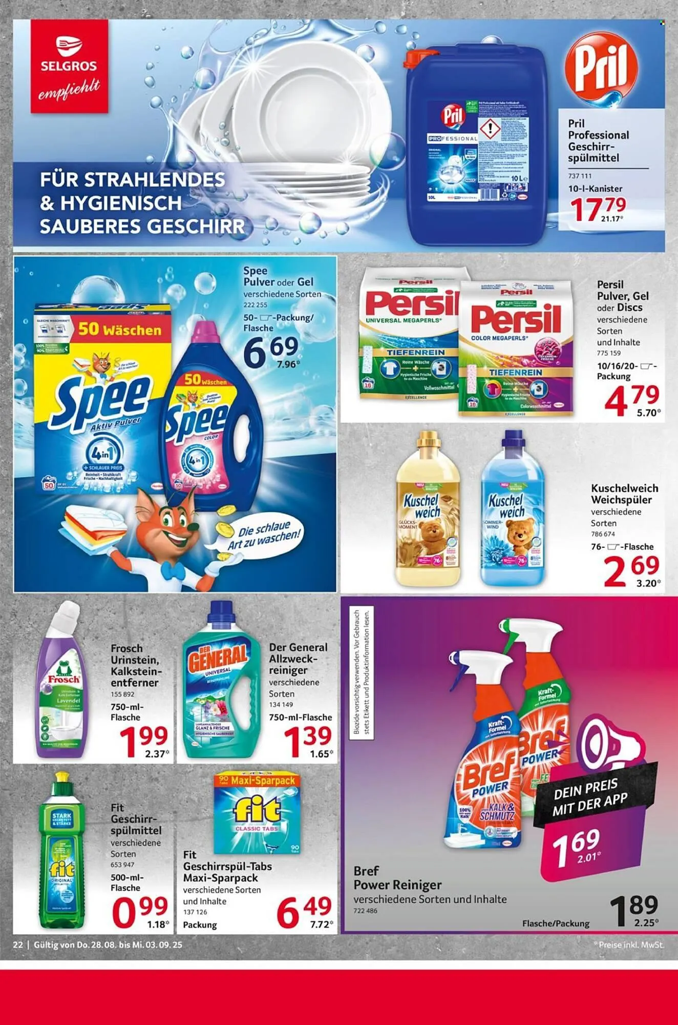 Selgros Prospekt von 28. August bis 3. September 2025 - Prospekt seite 22