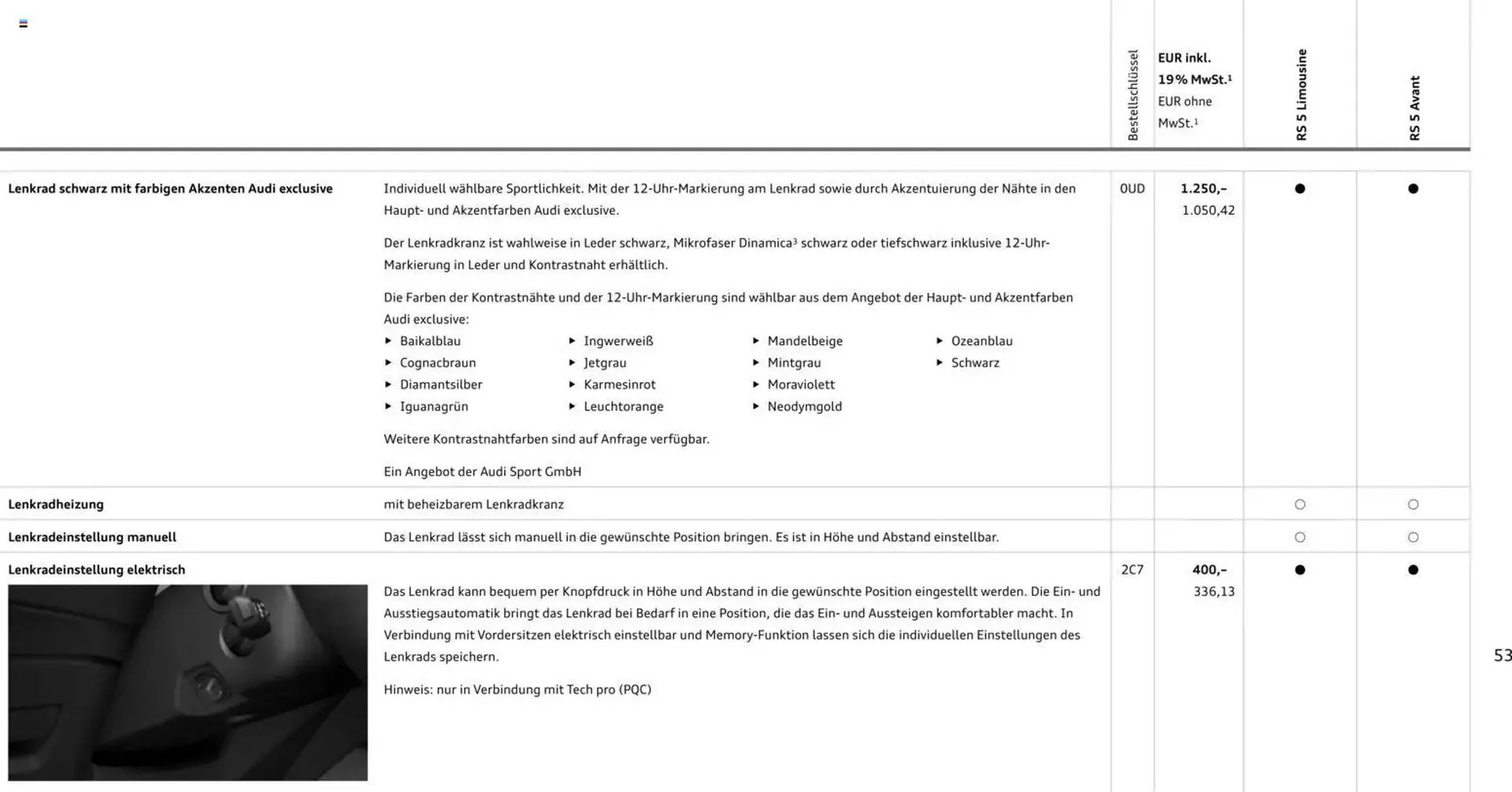 Audi Prospekt von 1. April bis 1. April 2027 - Prospekt seite 53