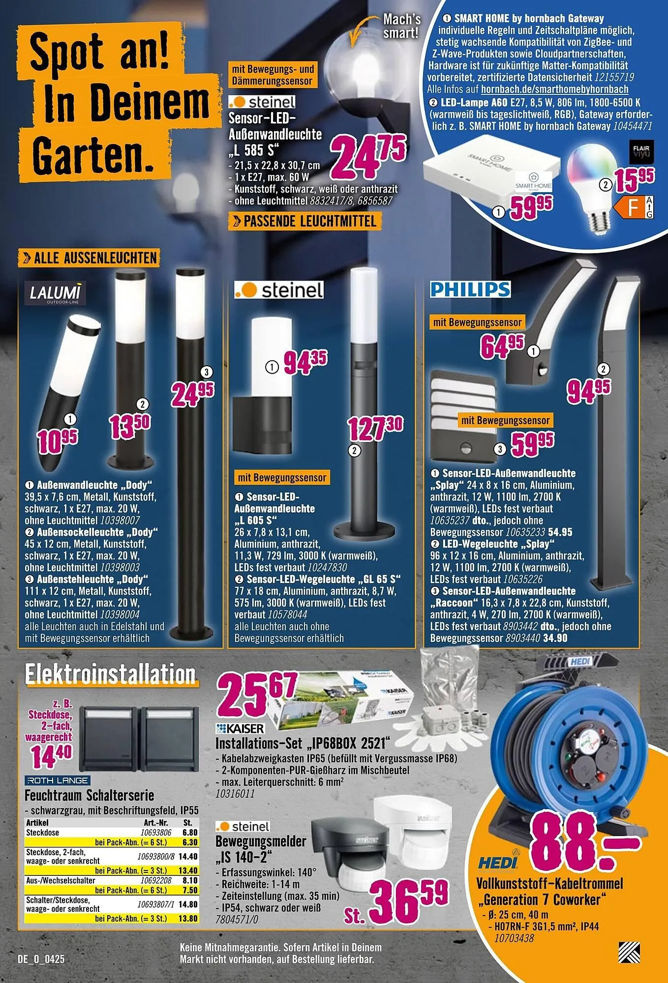 Hornbach Prospekt von 9. April bis 6. Mai 2025 - Prospekt seite 20