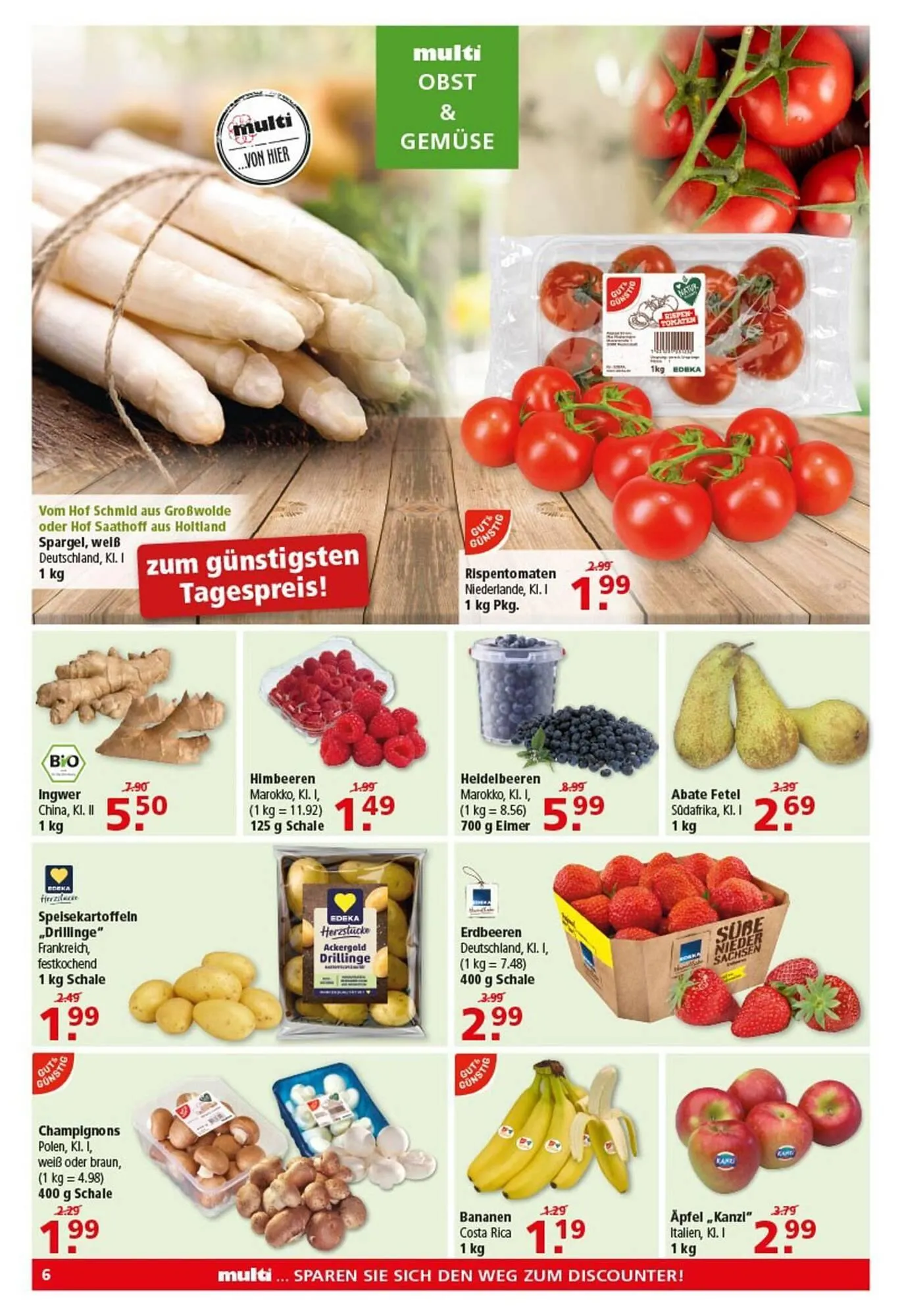 Multi Markt Prospekt von 23. April bis 26. April 2025 - Prospekt seite 6
