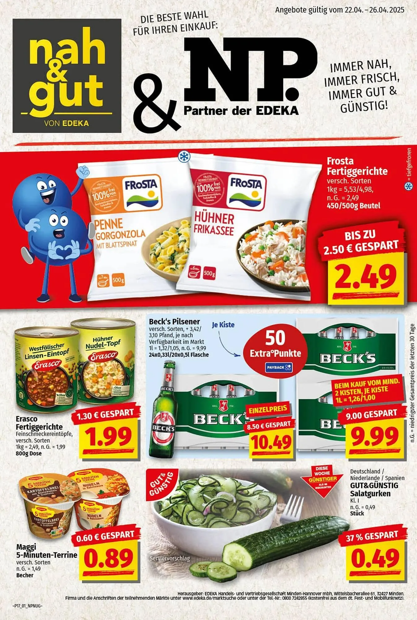 nah & gut Prospekt von 22. April bis 27. April 2025 - Prospekt seite 1