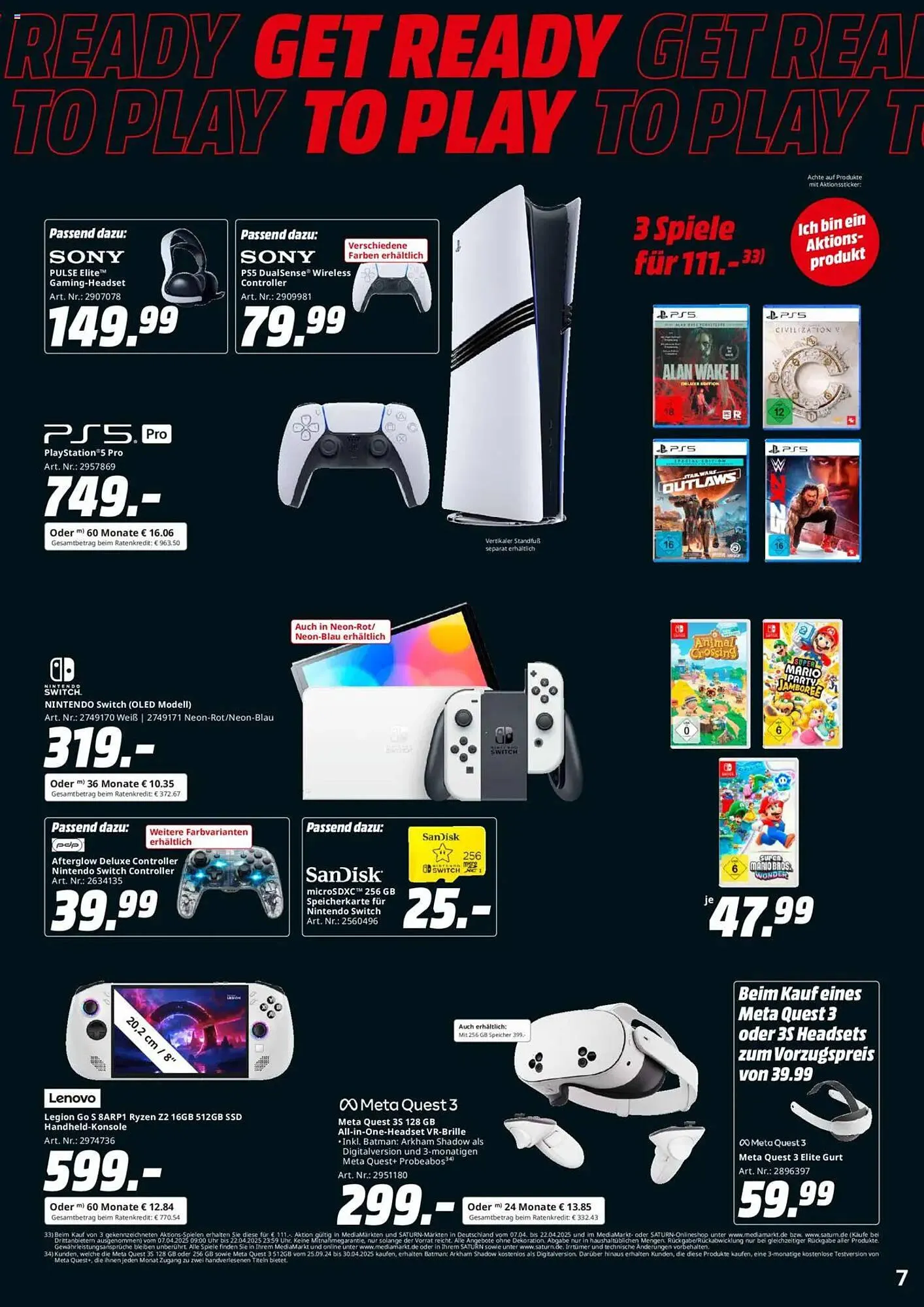 Saturn Prospekt von 7. April bis 22. April 2025 - Prospekt seite 7