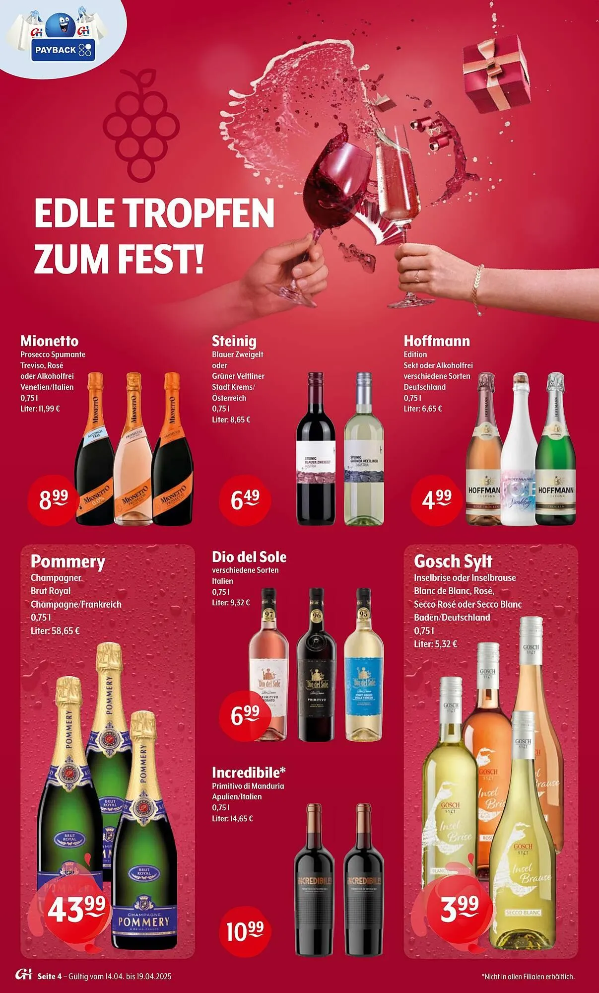 Getränke Hoffmann Prospekt von 14. April bis 19. April 2025 - Prospekt seite 4