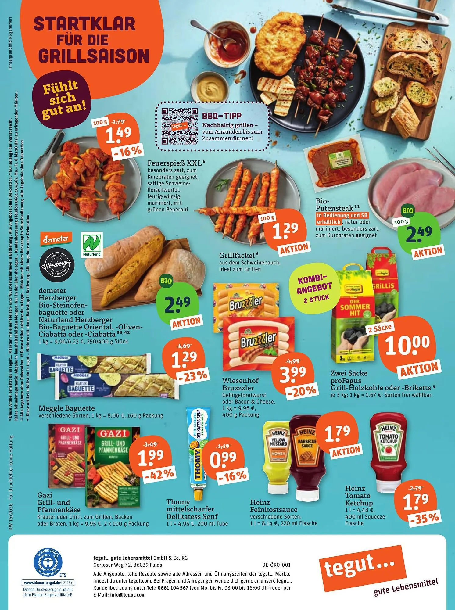 Tegut Prospekt von 17. April bis 18. April 2026 - Prospekt seite 23