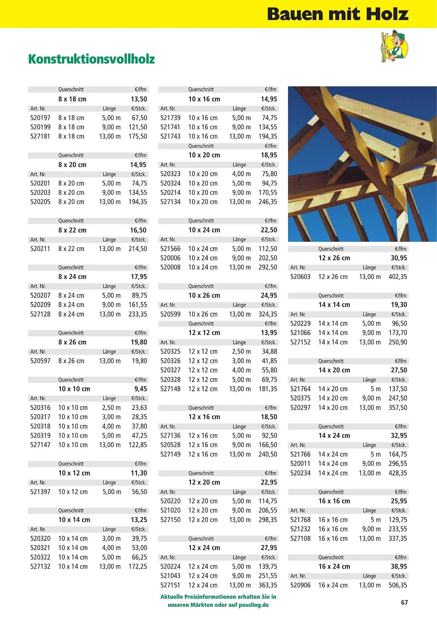 Holz Possling Prospekt von 1. April bis 31. Juli 2026 - Prospekt seite 67