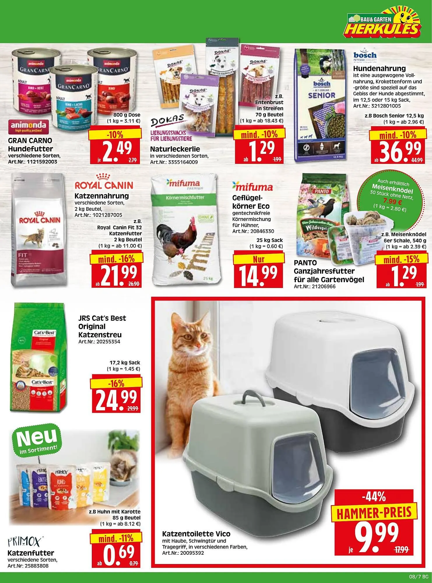 Herkules Baumarkt Prospekt von 16. Februar bis 21. Februar 2026 - Prospekt seite 7