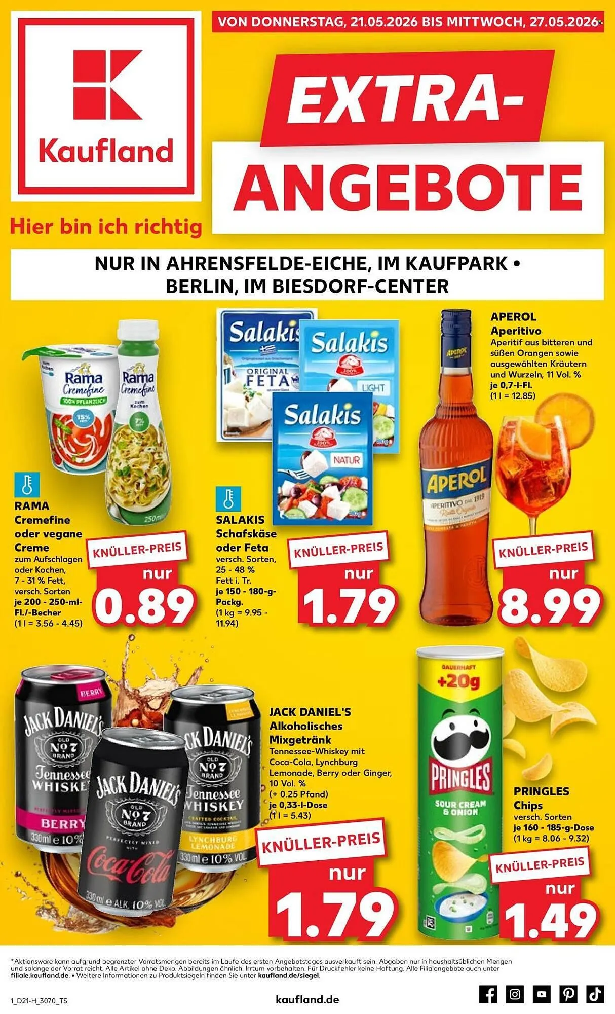 Kaufland Prospekt von 21. Mai bis 27. Mai 2026 - Prospekt seite 1