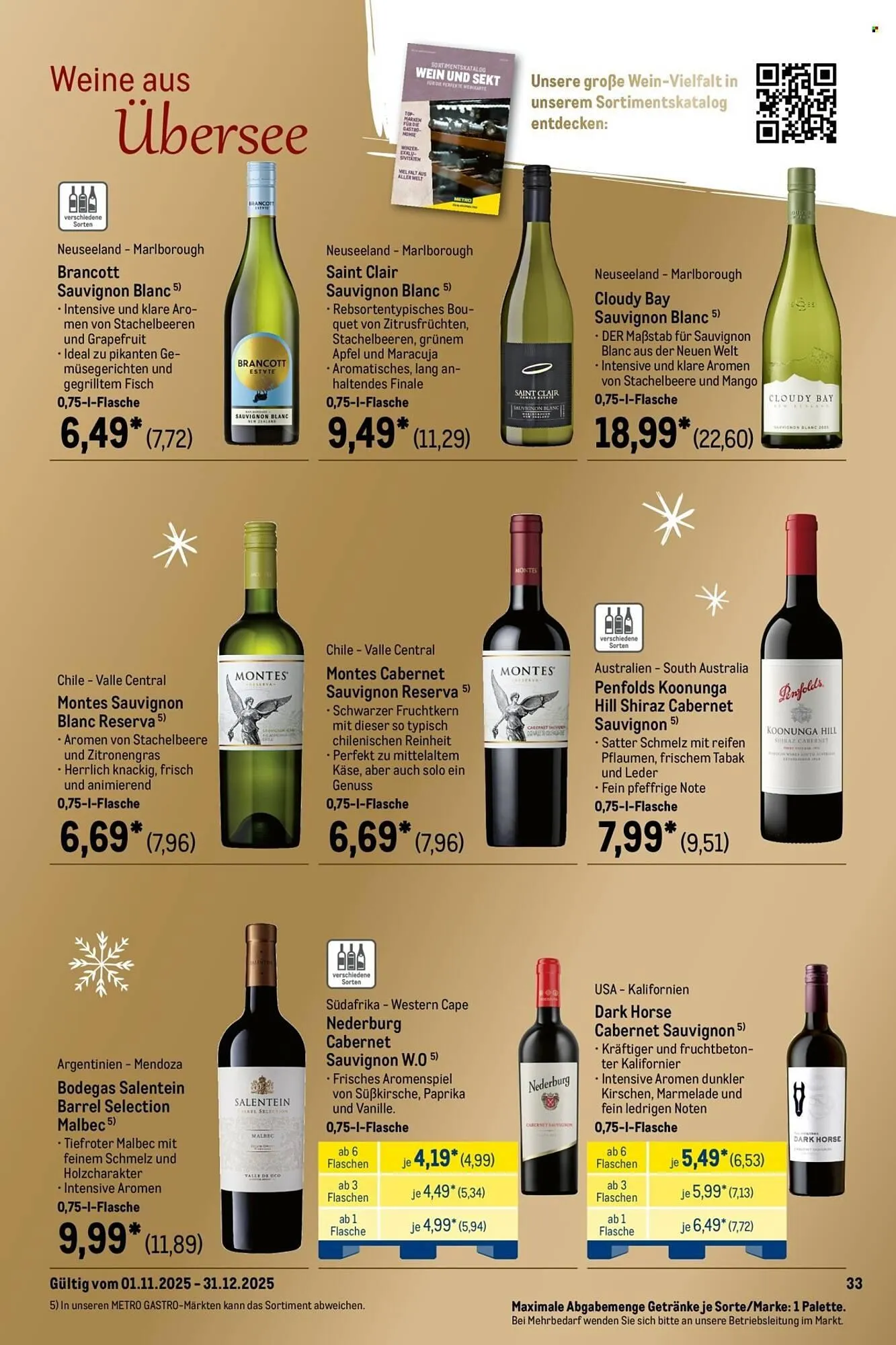 METRO Prospekt von 1. November bis 31. Dezember 2025 - Prospekt seite 33