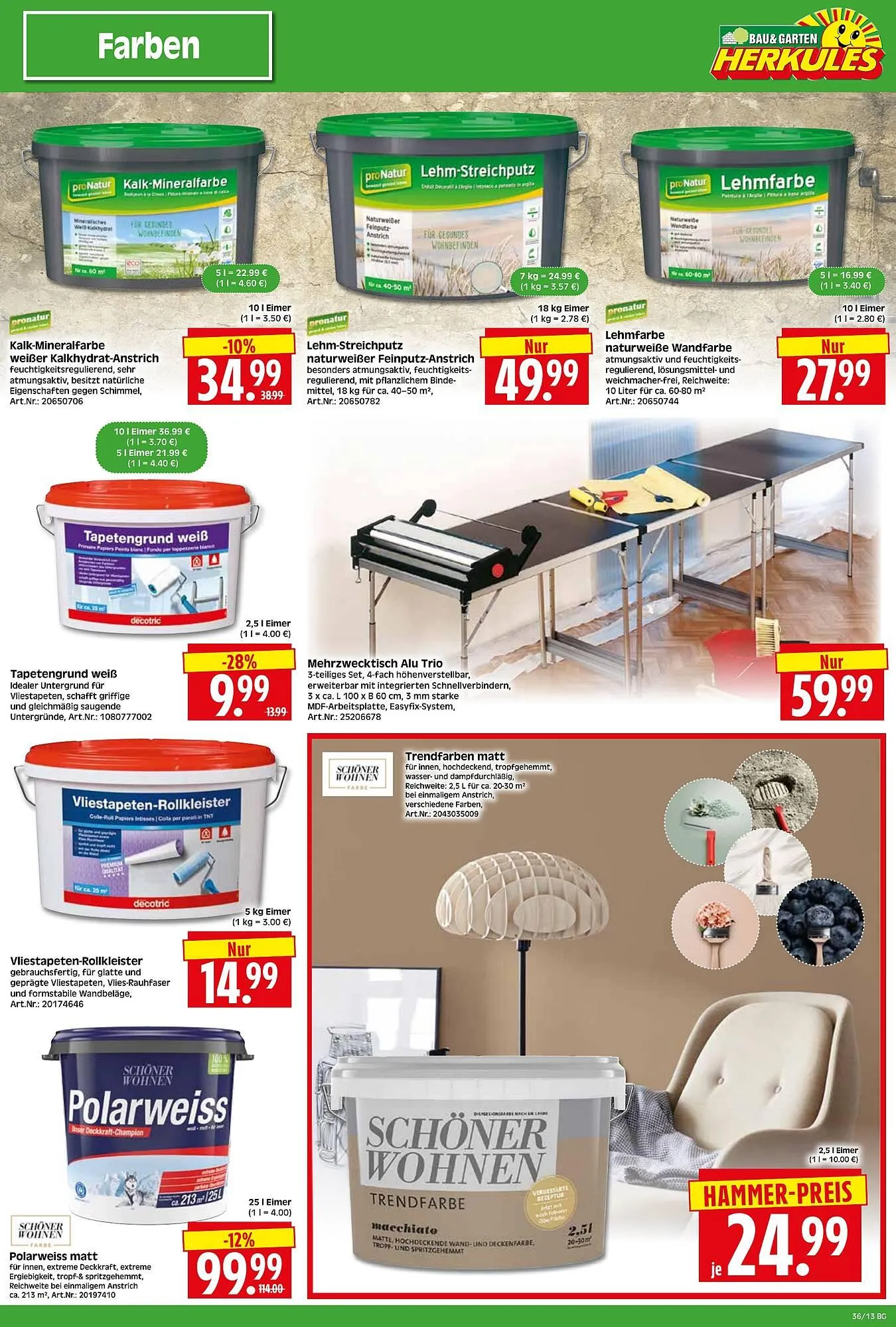 Herkules Baumarkt Prospekt von 1. September bis 6. September 2025 - Prospekt seite 13
